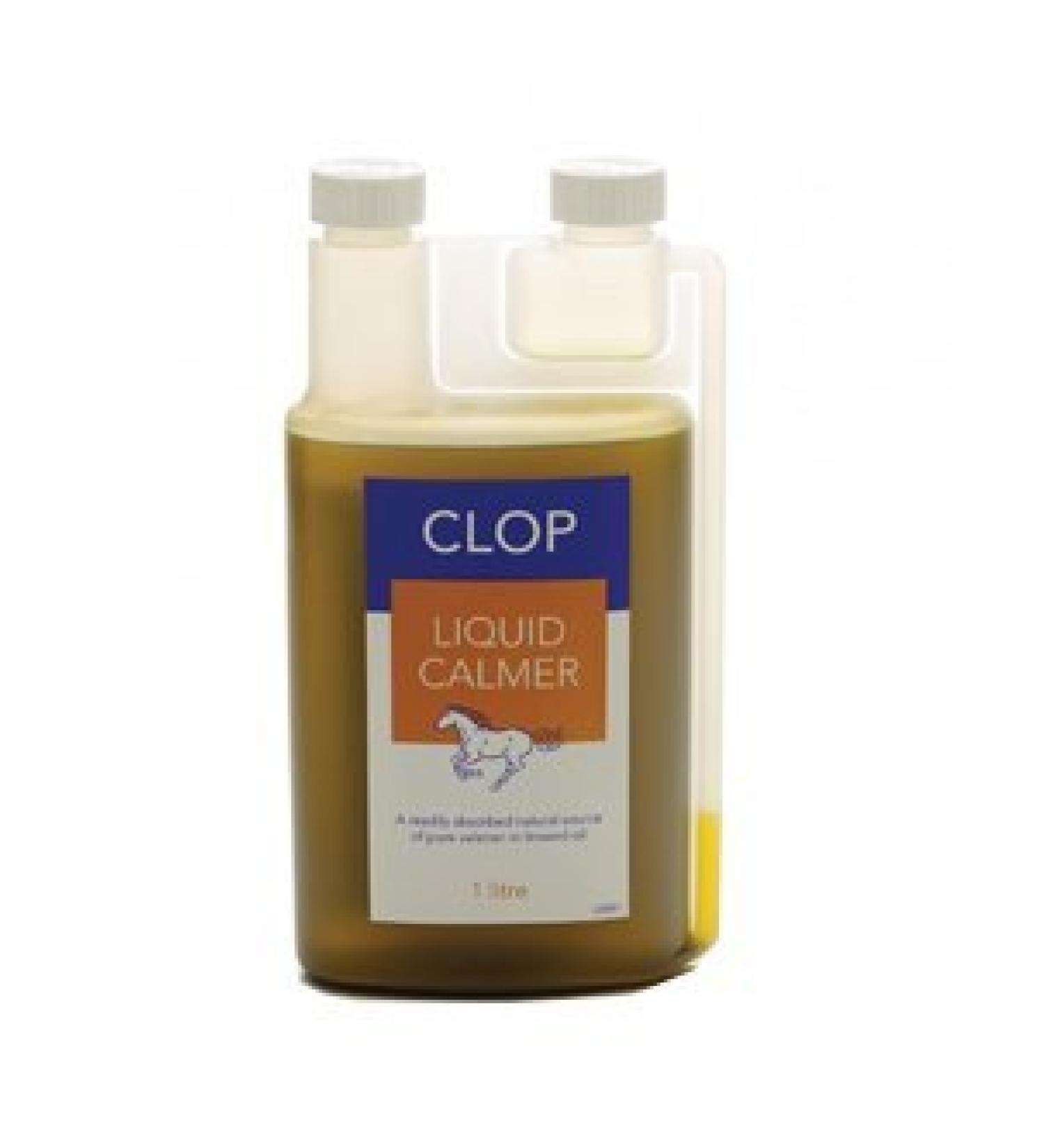 CLOP Liquid Calmer 1 Litre - For nervouse & excitable horses or thoses that suffer from stress. Contains Valerian