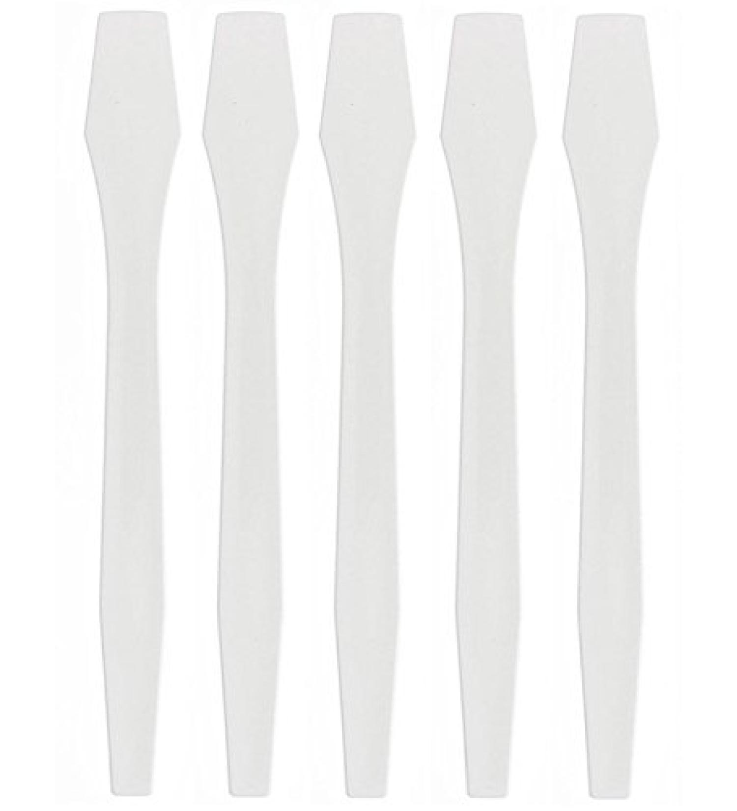 White Large Cosmetic Spatula - 13 cm | Kosmetex 5 Pack | Ideal for Skincare & Beauty - Buy Online on SooperMarket.com