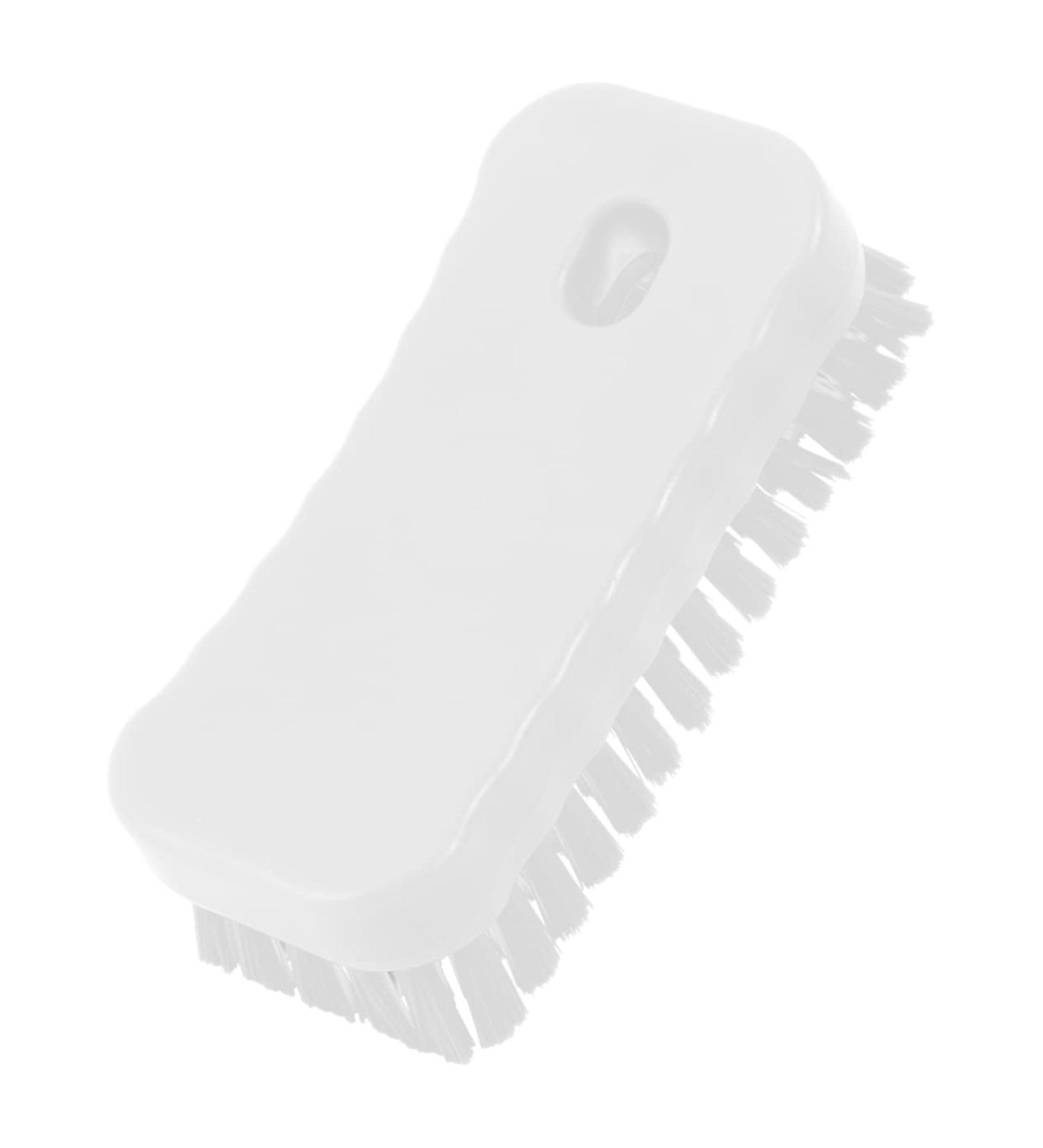 PLAFOPE Nail Brush Fingernail Clean Handle Fingernail Scrubber Finger Nail Scrubber Nail Scrubbing Brush Cleaning Brush Shoes Cleaner Shoe Cleaner White Food Grade Polyester Cleaning Ball 11.5x5cm White - Buy Online on SooperMarket.com