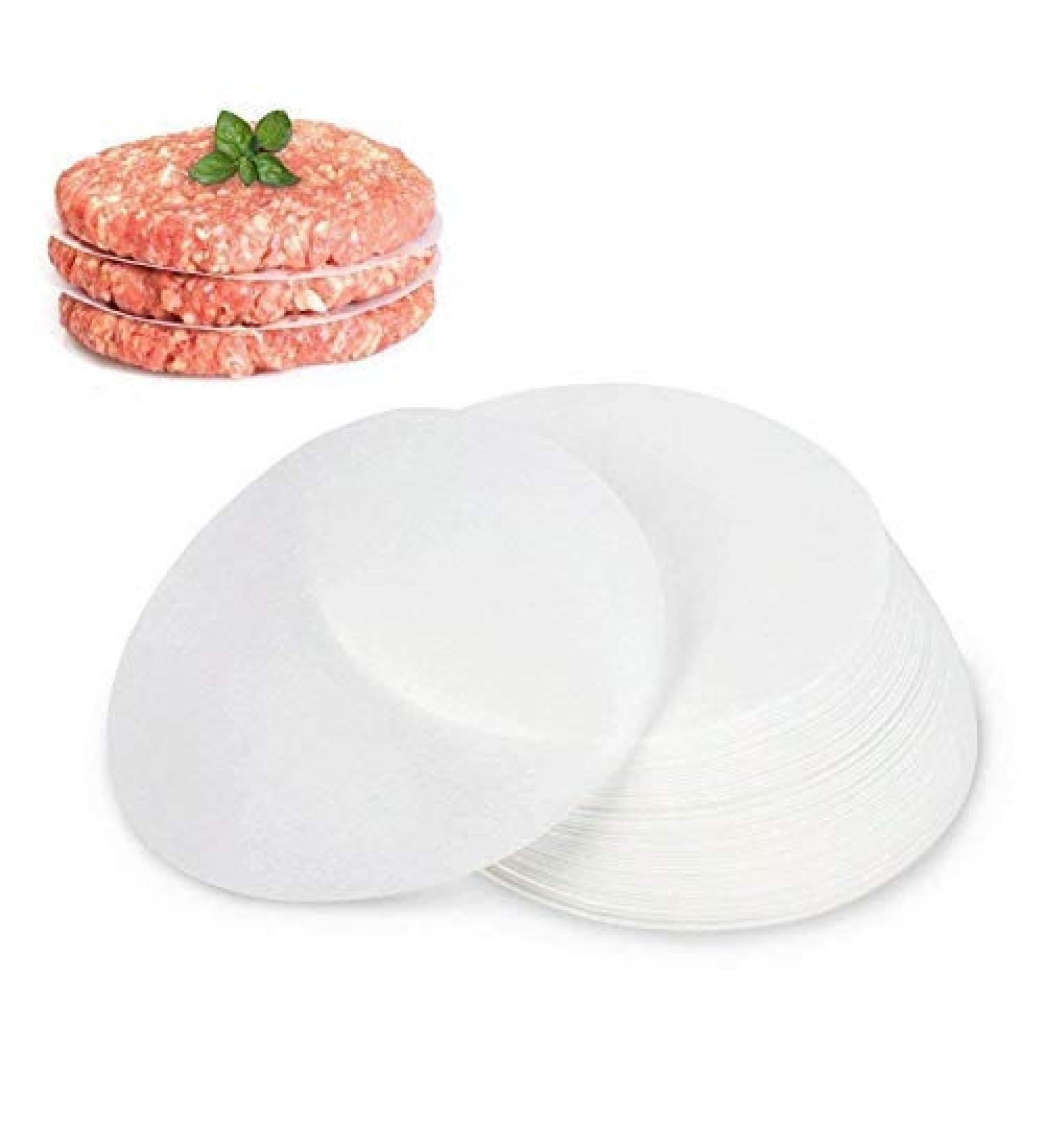 500 Pack Restaurant-Grade Non-Stick Hamburger Patty Paper | Round Wax Paper 4.25'' Dia | GWHOLE - Buy Online on SooperMarket.com