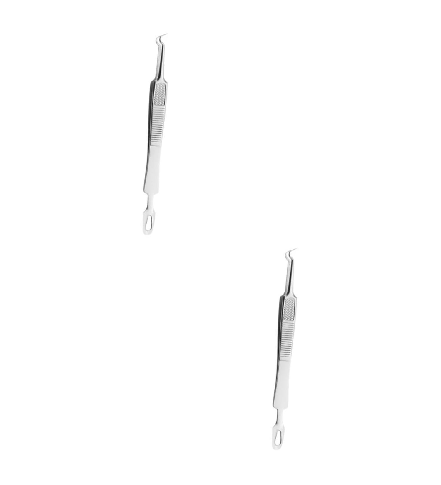 WOONEKY 6 Pcs Clip Mole Removal Scissor Blackhead Pimple Removal Kit Comedone Silver Stainless Steel - Buy Online on SooperMarket.com