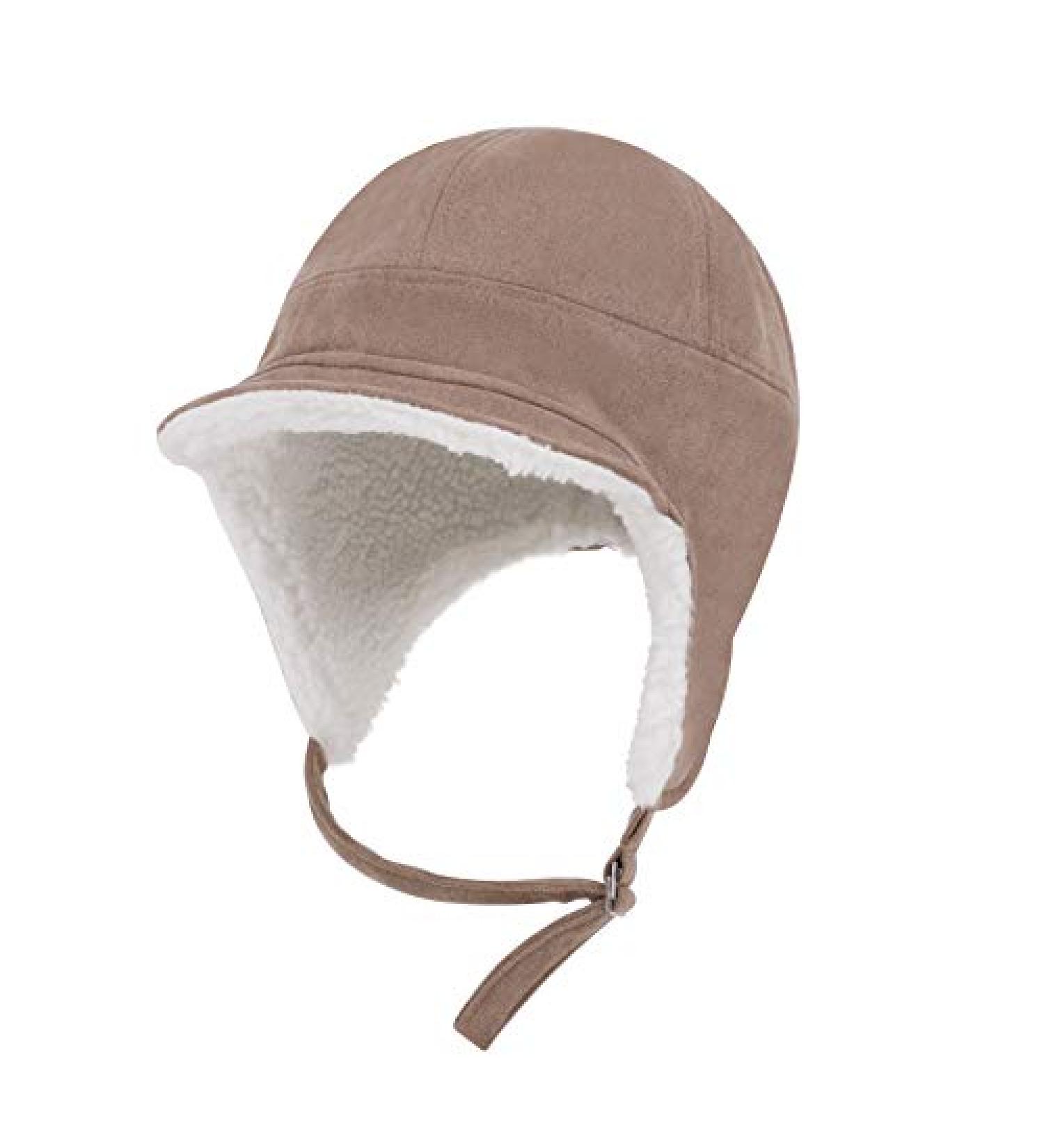 Windproof Coldproof Faux Fur Ushanka Russian Hat | Winter Earflap Hat for Adults & Elders | Thick Plush Lining | Ski & Hunting Trapper Hat - Khaki - Buy Online on SooperMarket.com
