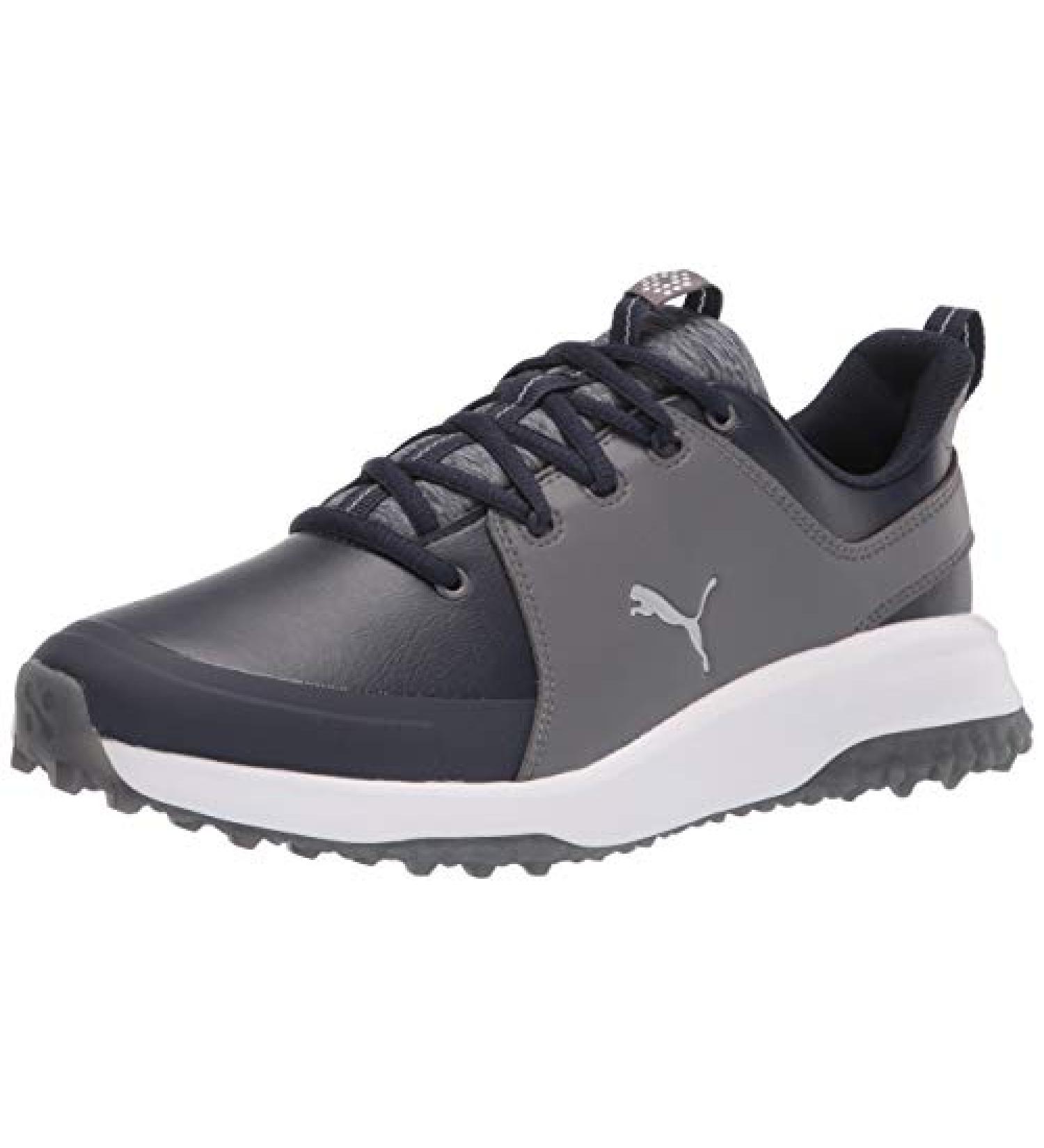 PUMA Golf Grip Fusion Pro 3.0 Spikeless Shoes - Navy Blazer/Silver/Quiet Shade (Size 10) - Buy Online on SooperMarket.com