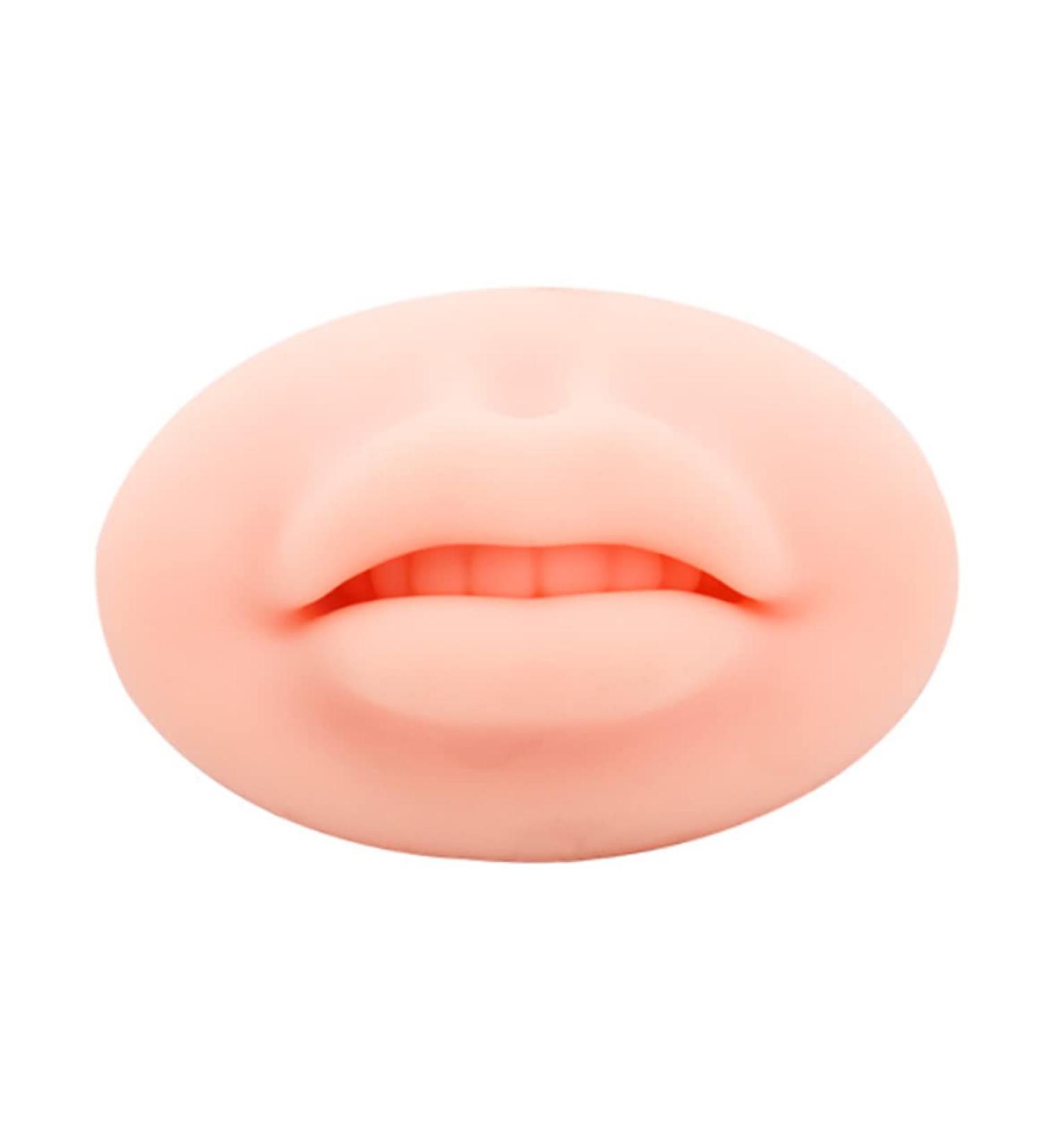 3D Silicone Lip Practice Skin - Fake Piercing Lip Model for Makeup Training | International Shipping Available - Buy Online on SooperMarket.com