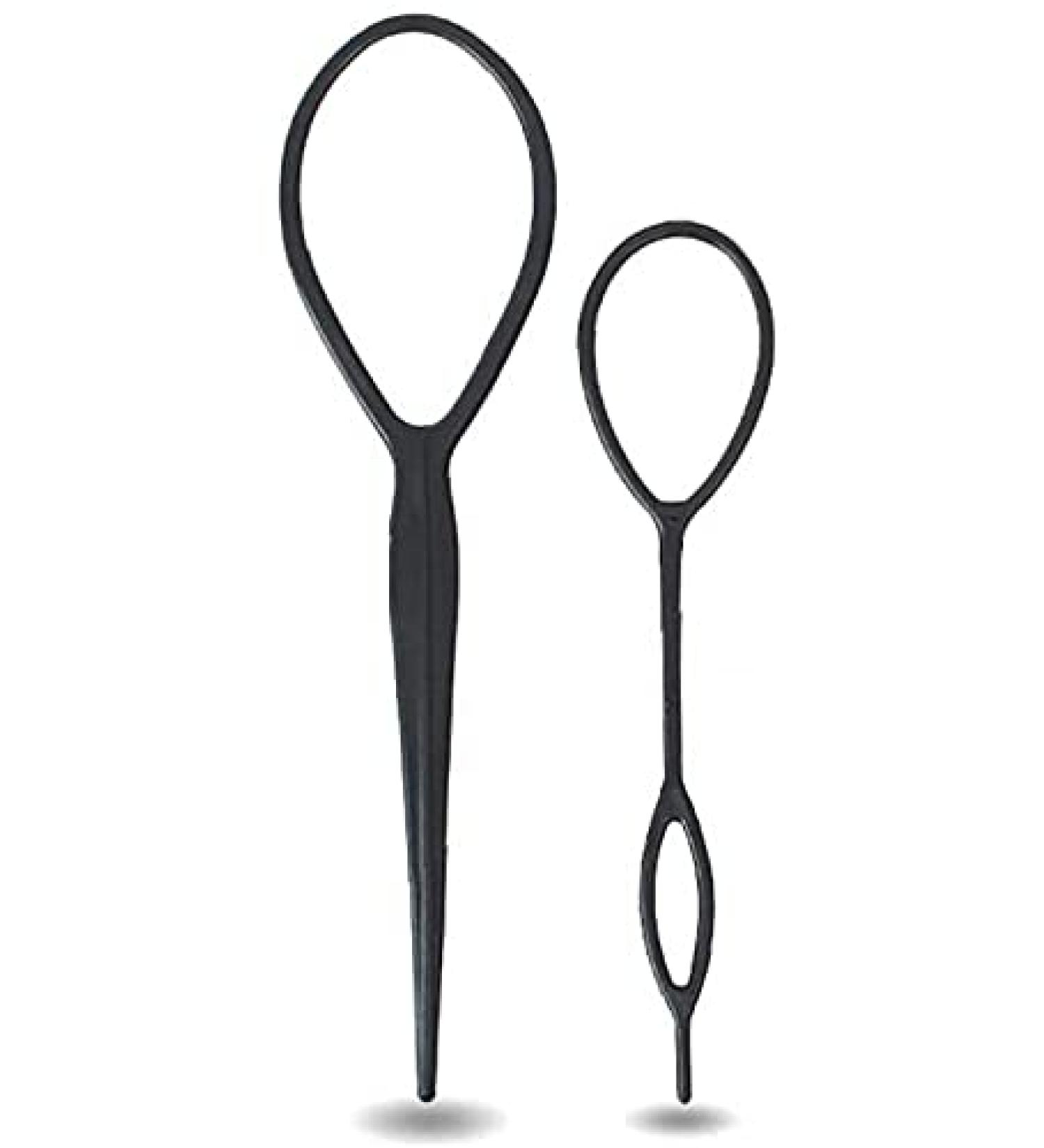 2pcs Hair Braid Accessories tail Styling Maker Clip French Braid Tool Magic Topsy Tail Loop Hair KitWomen Girls(black) Attractive Design - Buy Online on SooperMarket.com
