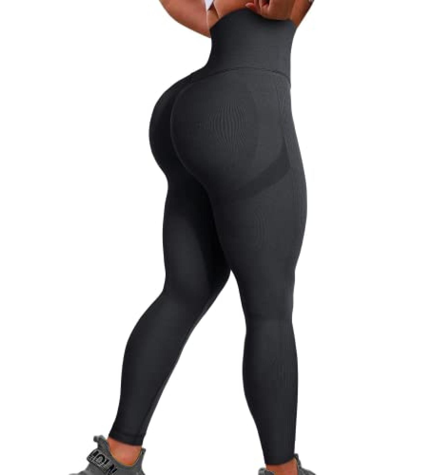 DREAMOON Seamless Butt Lifting Leggings - High Waist Gym Booty Tummy Control Yoga Pants for Women (Black, X-Large) - Buy Online on SooperMarket.com