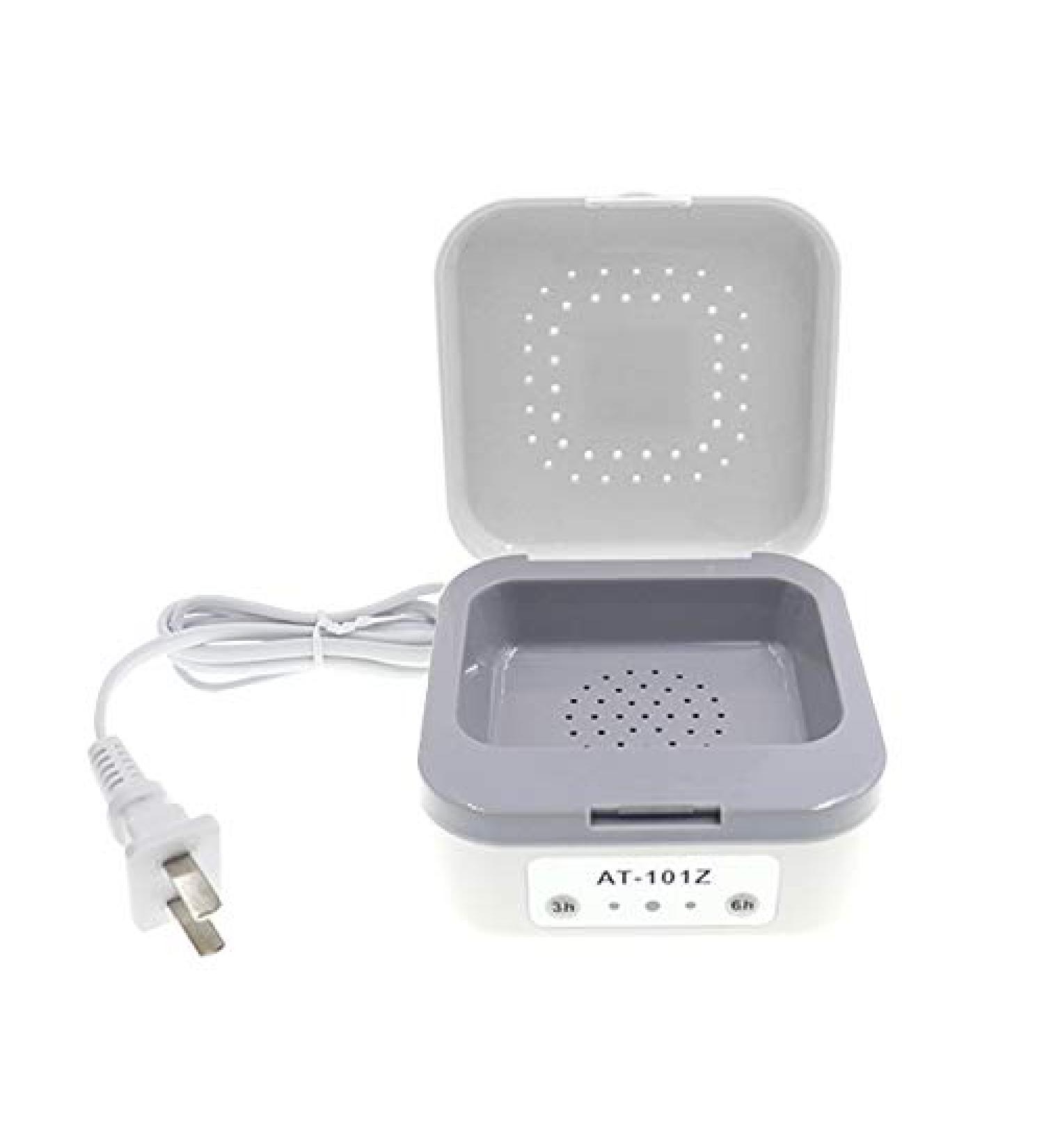 Hearing Aid Dryer Dehumidifier - Electronic Automatic Drying System with Cleaning Kit (Gray) - Buy Online on SooperMarket.com