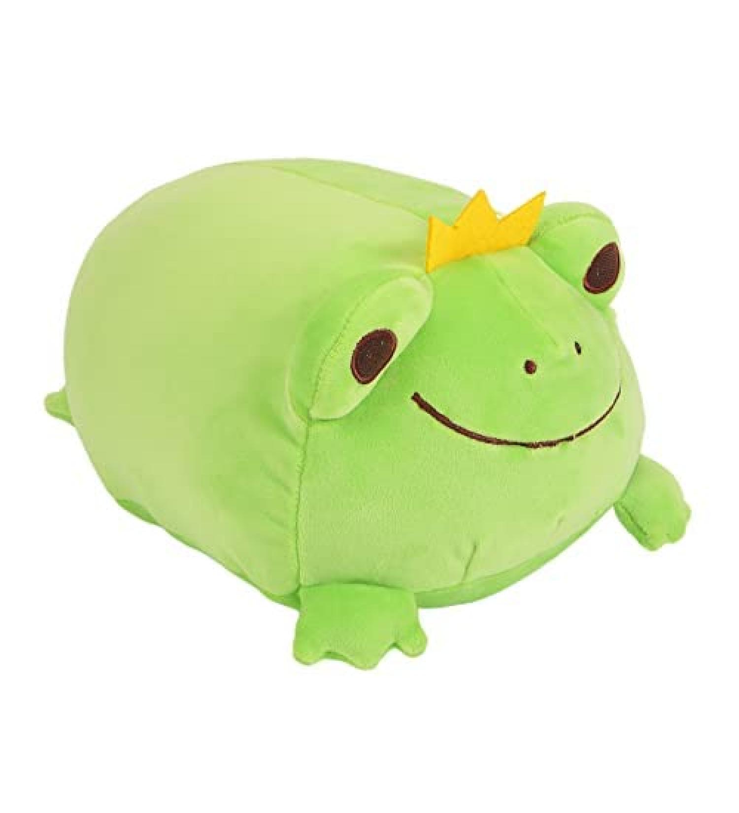 JUNERAIN Super Soft Frog Plush Stuffed Animal 30cm - Fluorescent Green | Cute Squishy Hugging Pillow Toy for Kids, Toddlers, Boys, Girls - Cuddly Frog Decoration - Buy Online on SooperMarket.com