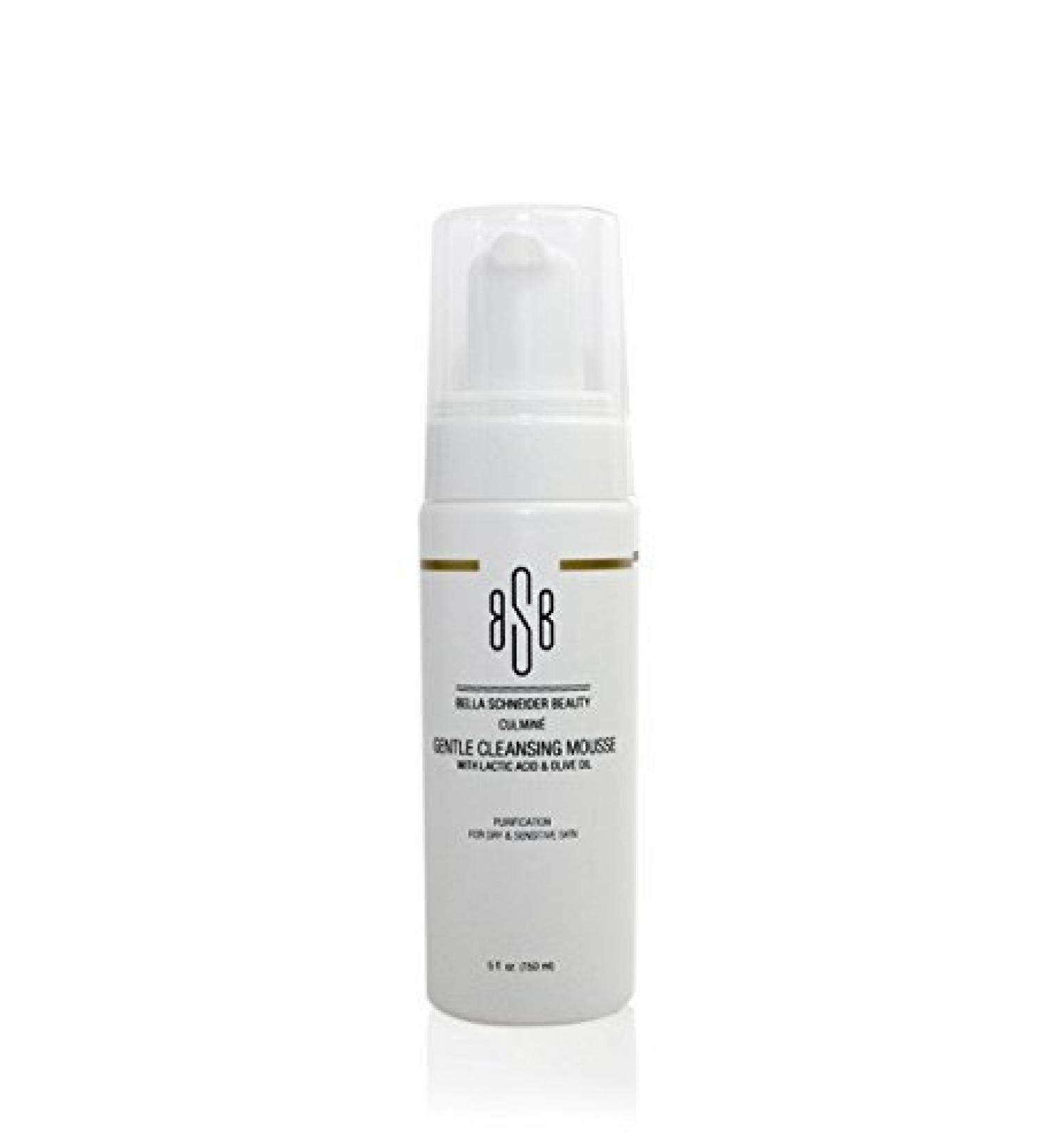 Culmine Gentle Cleansing Mousse with Lactic Acid and Olive Oil Facial Cleanser Acne Facial Cleanser Foaming Face Wash Exfoliating Cleanser Makeup Remover Daily Cleanser