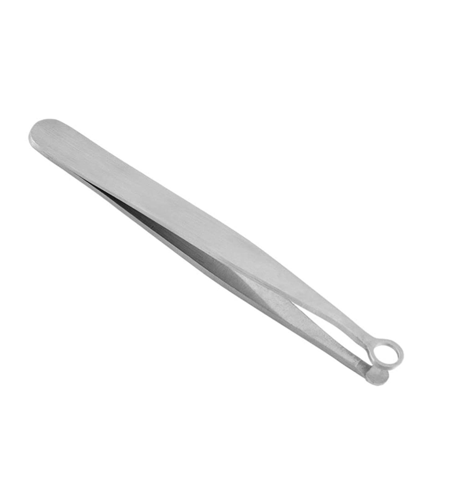 1pc Nose Hair Scissors Nose Hair Remover Eyelash Tweezers Eyebrows Hair Removal Round Tip Nasal Hair Tweezers Eyebrow Clippers Trimmer Nail Baby Pluck Hair Stainless Steel Slicer - Buy Online on SooperMarket.com