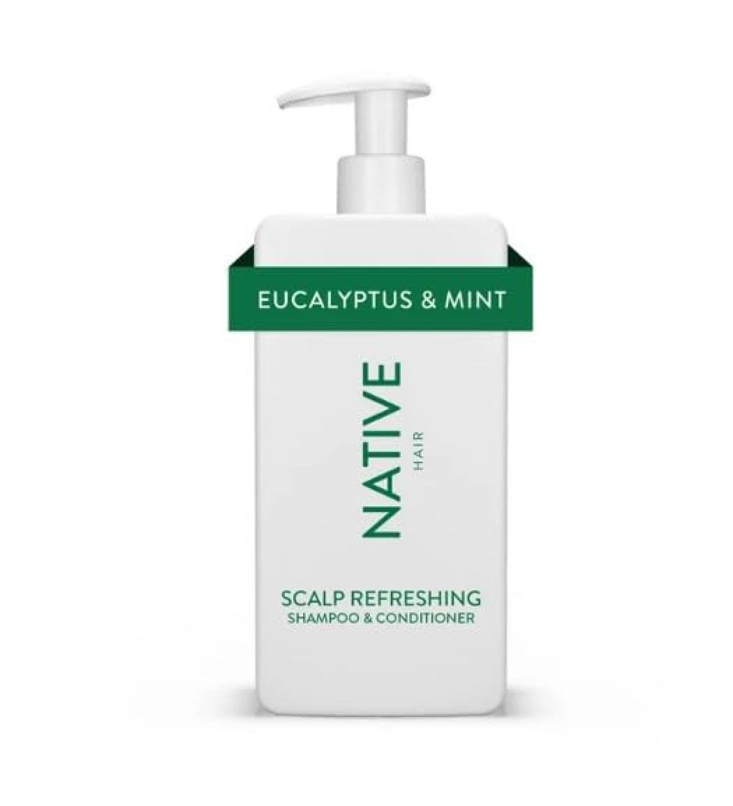 Native Scalp Refreshing 2-in-1 Shampoo & Conditioner | Sulfate & Paraben Free | Eucalyptus & Mint | 16.5 oz - Shop Internationally - Buy Online on SooperMarket.com