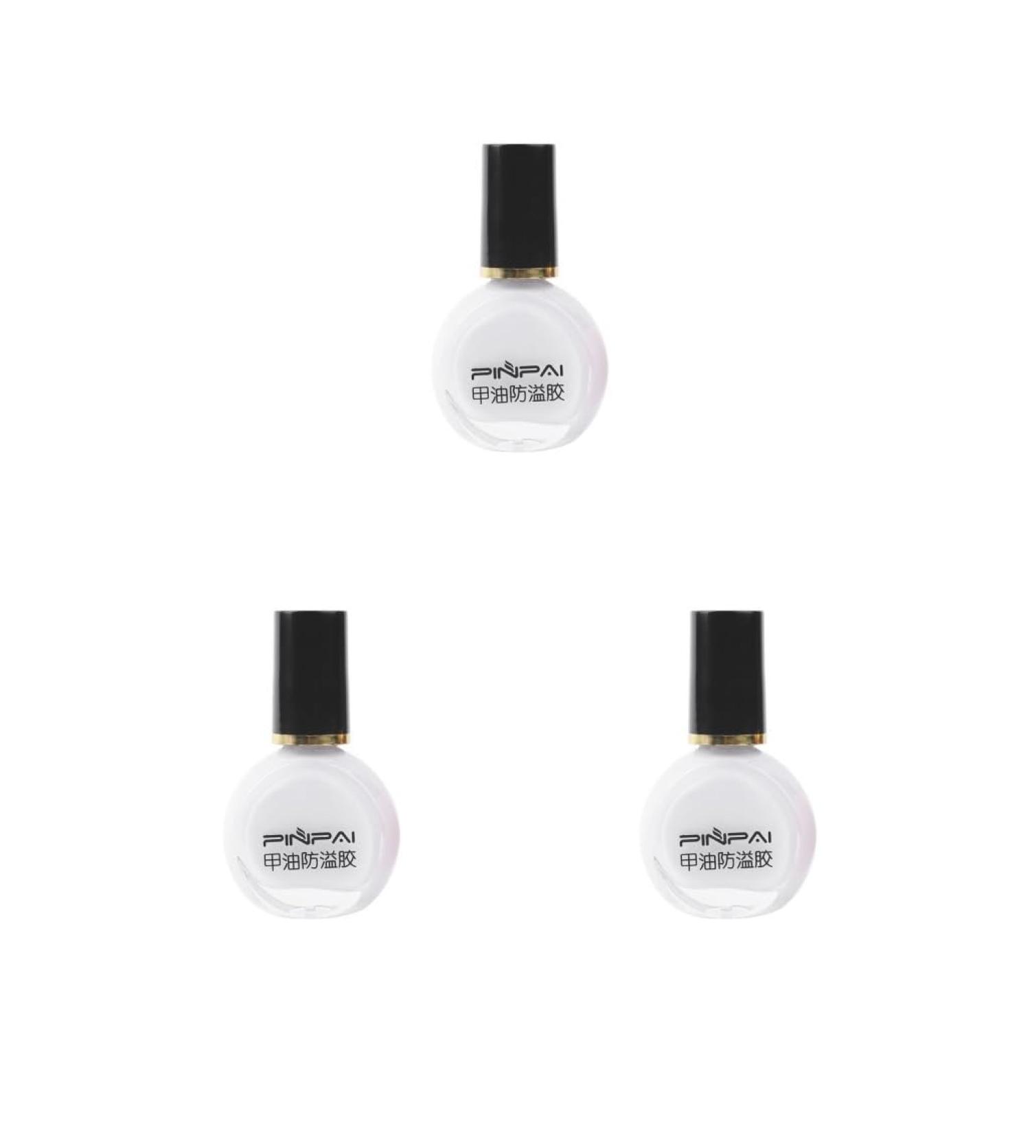 3 set of Nail Polish Glue Peel Off Liquid Nail Art Tape Latex Tape Finger Skin Protected Liquid Nail Care Tool White 10ml 3 set of (White 10ml) - Buy Online on SooperMarket.com