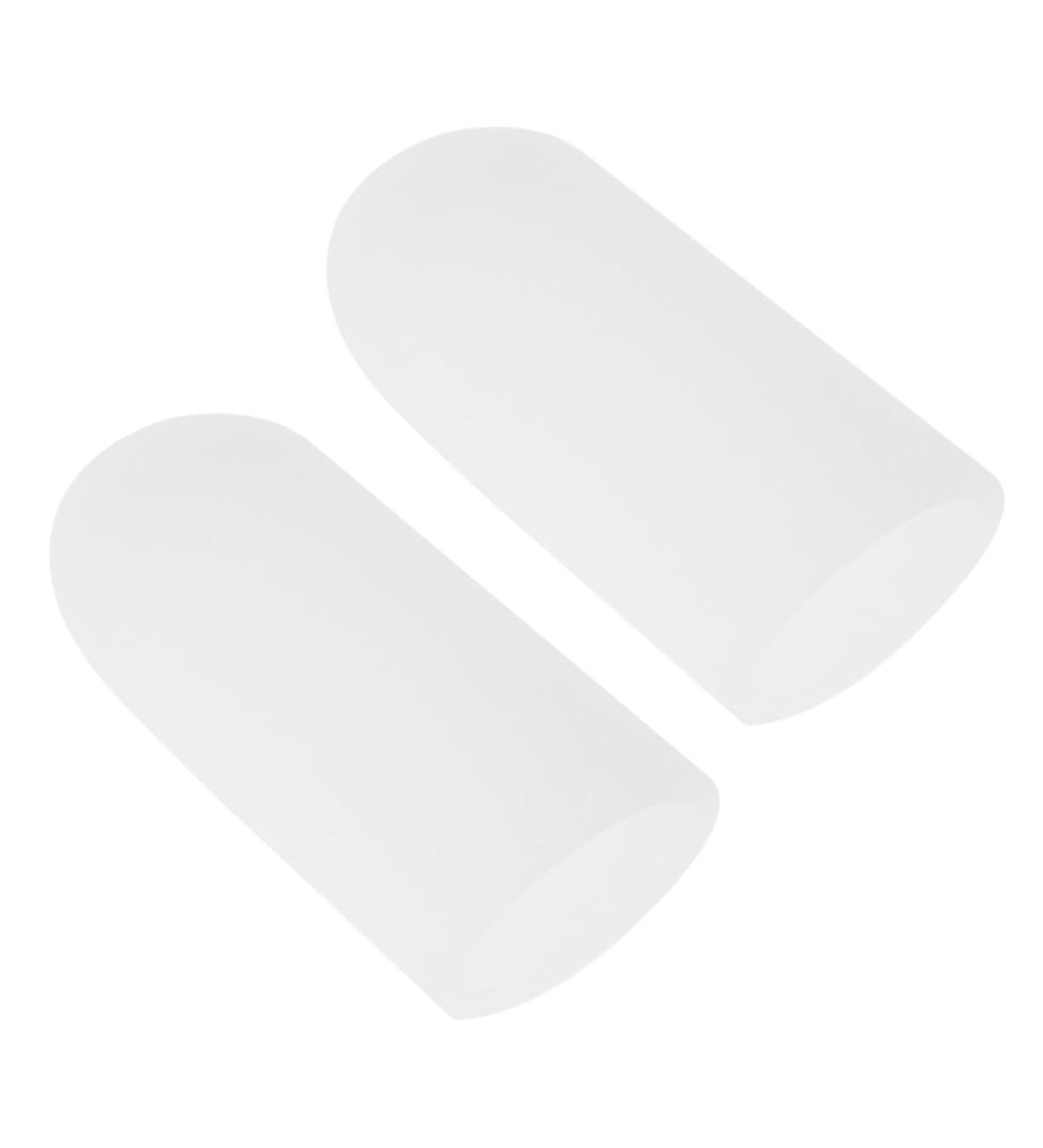 Gel Toe Protector Sleeve - Foot Care Blisters Splitter Cover Caps - White Thumb Protector Pair - Buy Online on SooperMarket.com
