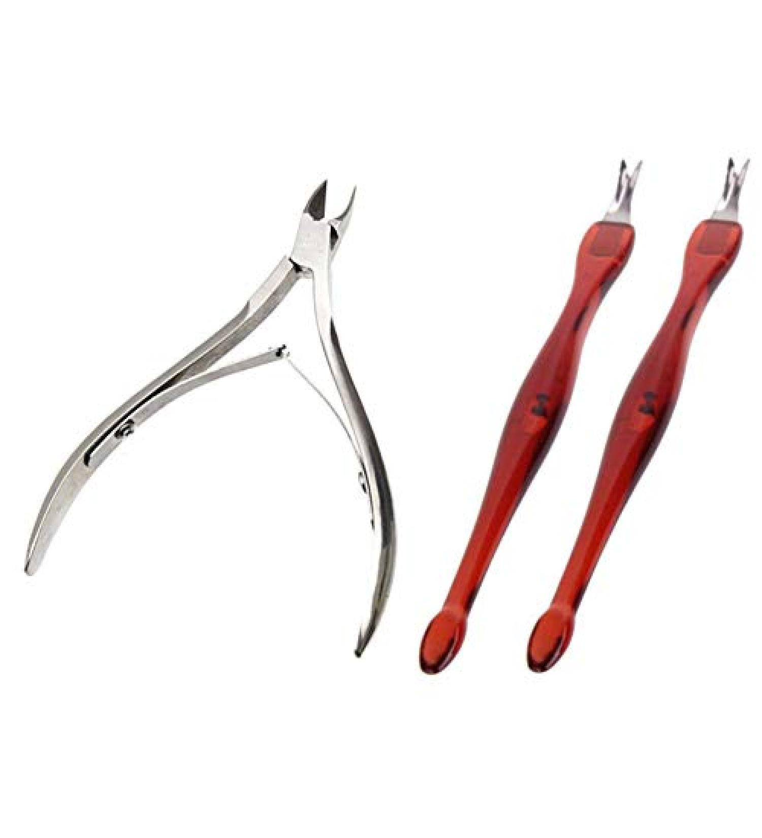 LUXXII Practical Cuticle Nipper Set - 2pcs Trimmer & Remover Pusher for Dead Skin & Callus Removal - Buy Online on SooperMarket.com