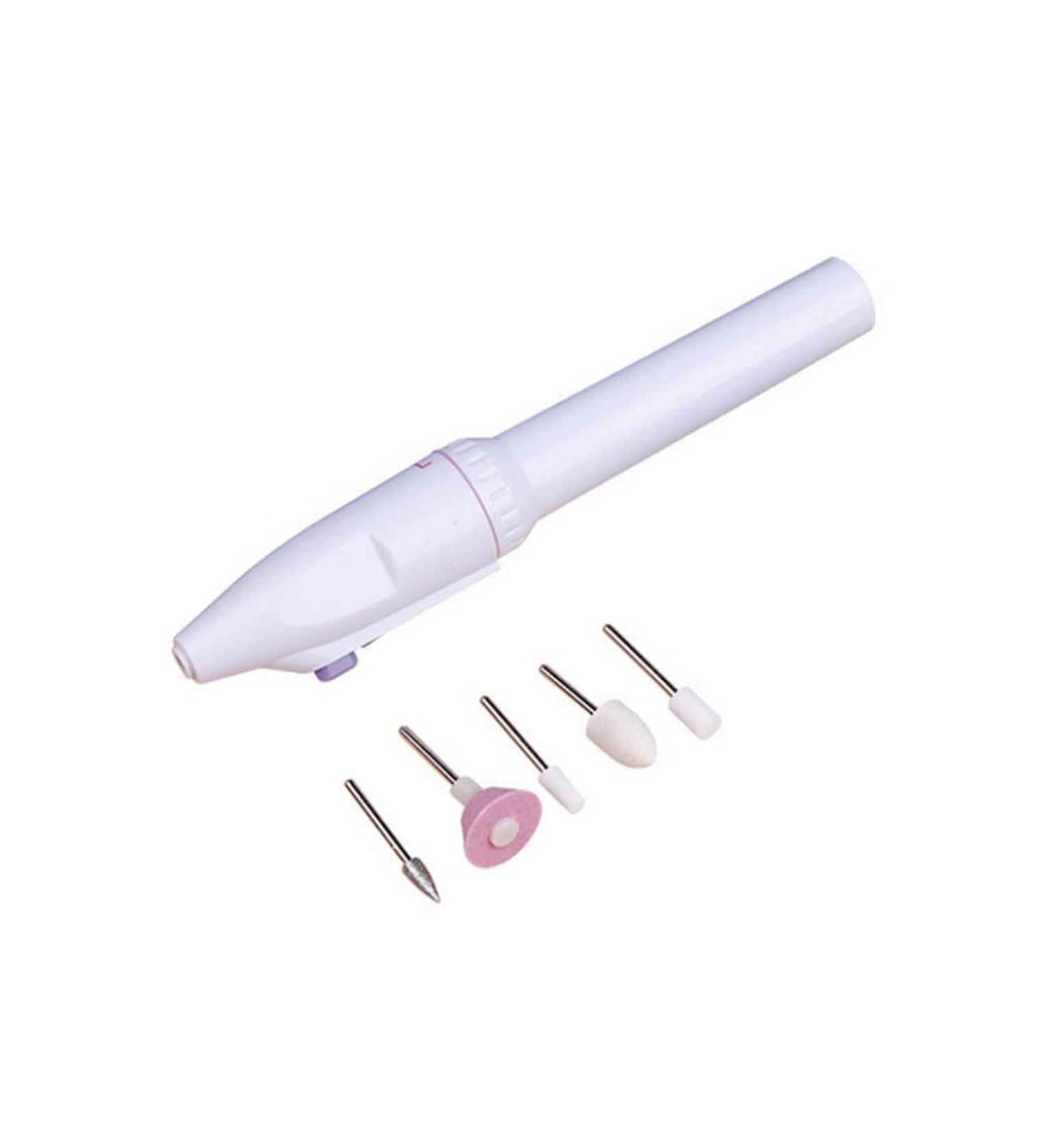 Electric Nail Drill Professional Electric Manicure Pedicure Nail File Set Portable Mini Nail Drill System Manicure Polishing Shape Tools With 5 Grinding Head 1Set Battery Not Included - Buy Online on SooperMarket.com
