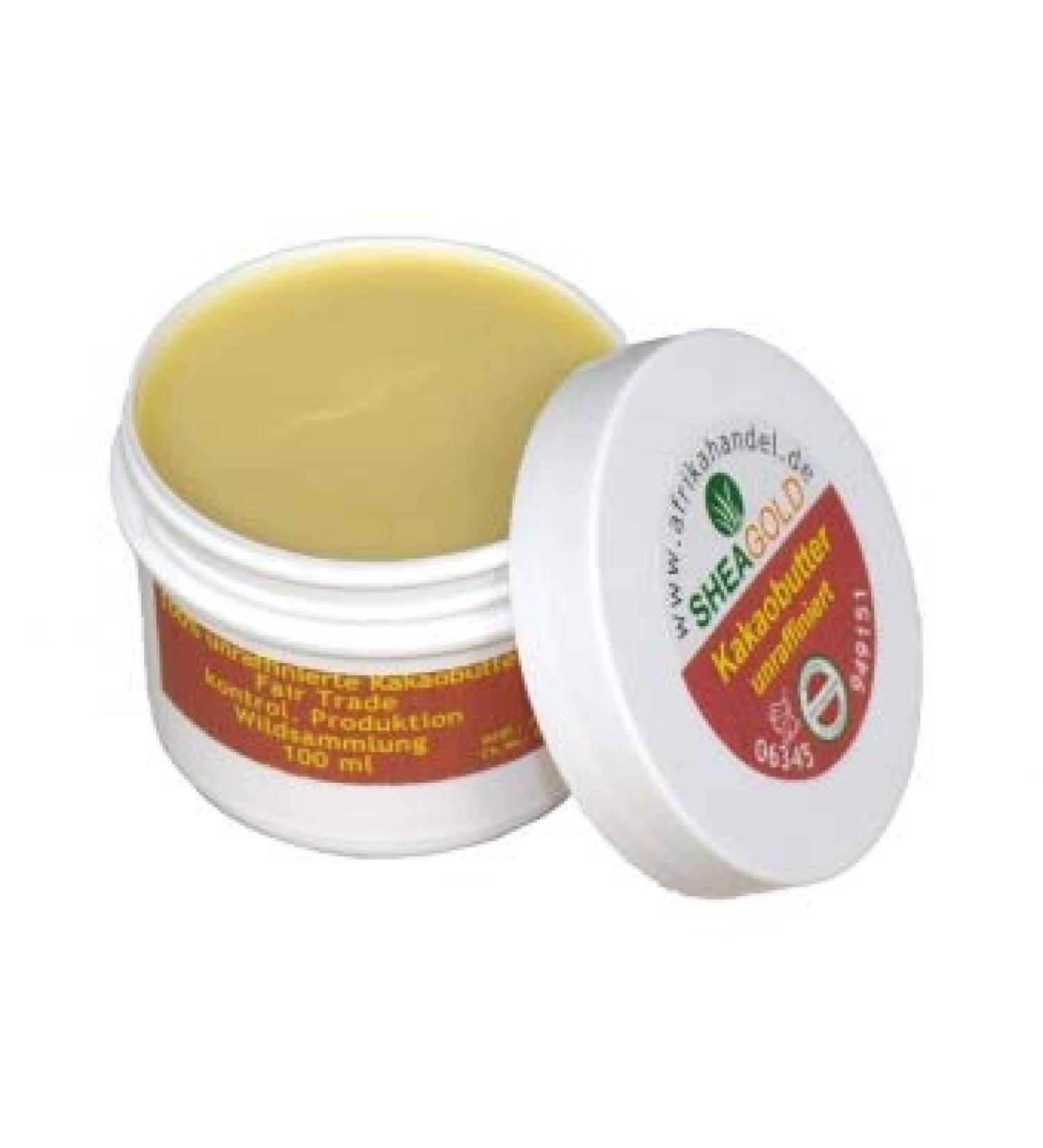Cocoa butter unrefined Fair Trade 100ml by Dragonspice Naturwaren 100ml