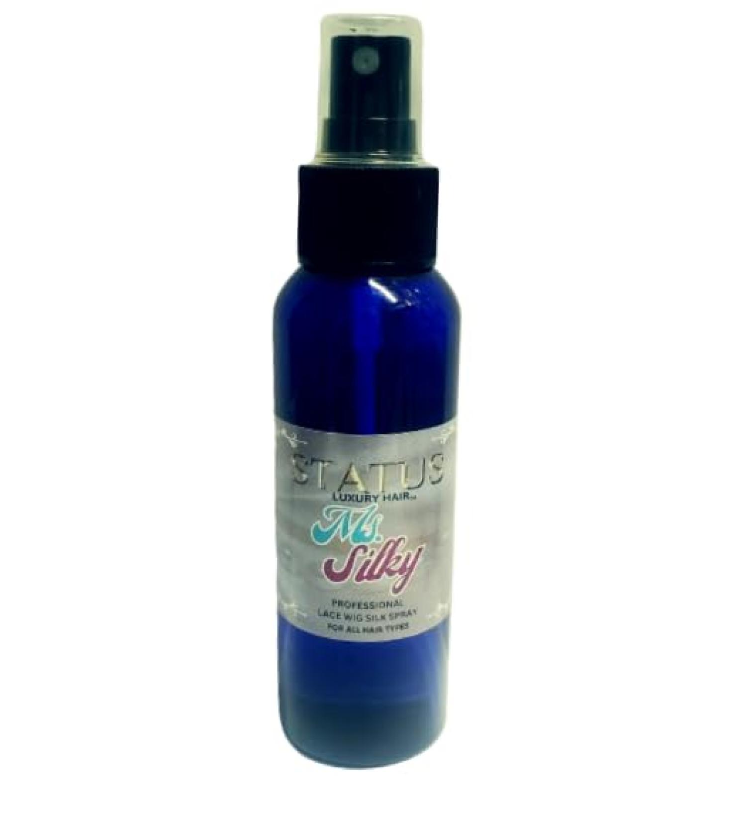 MS SILKY Lace Front Wig Silk Spray STATUS LUXURY HAIR 120ml Instant Straightening Hair Silk Spray Silk Press Spray Clear