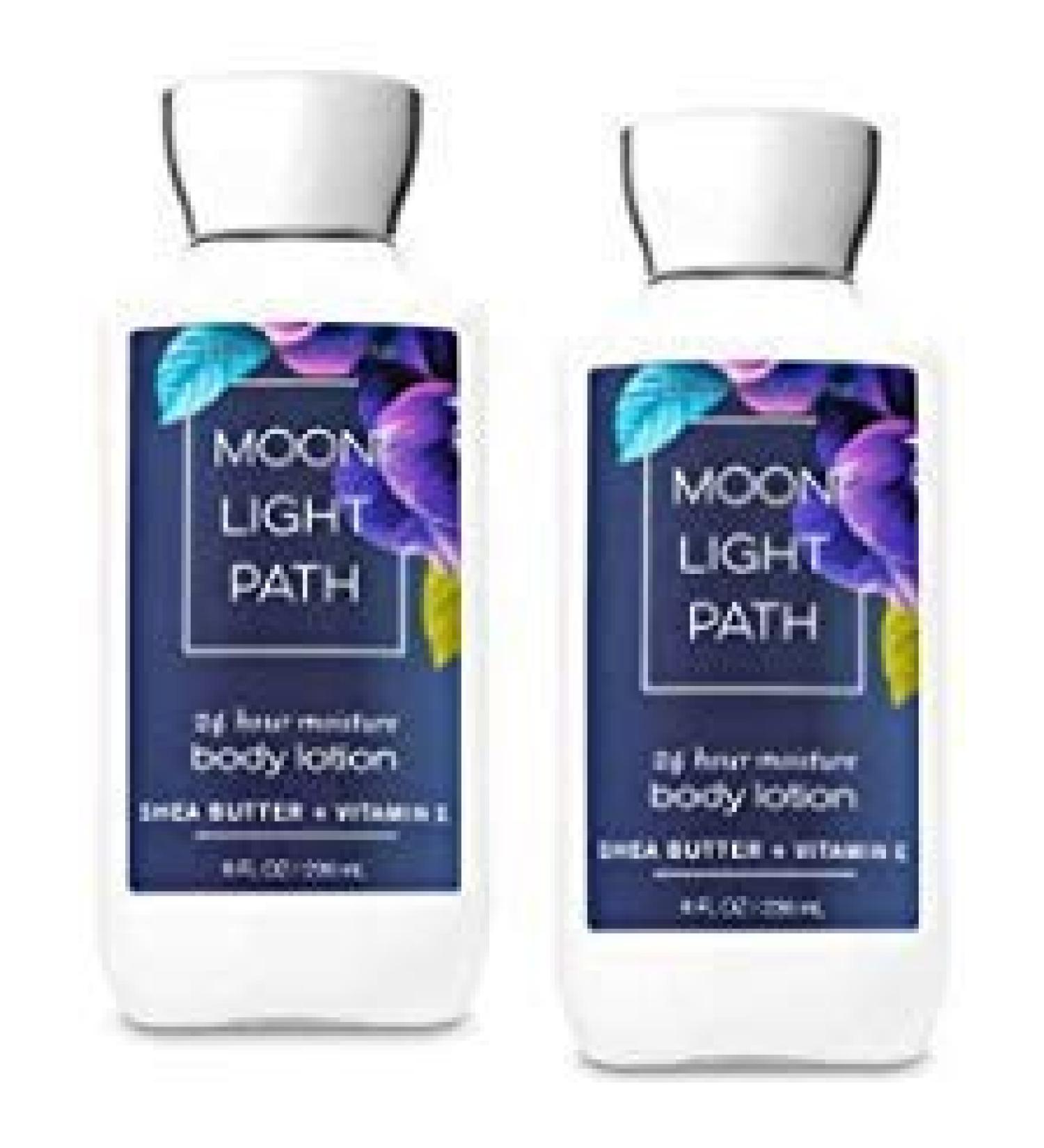 Bath and Body Works 2 Pack Moonlight Path Super Smooth Body Lotion 8 Oz