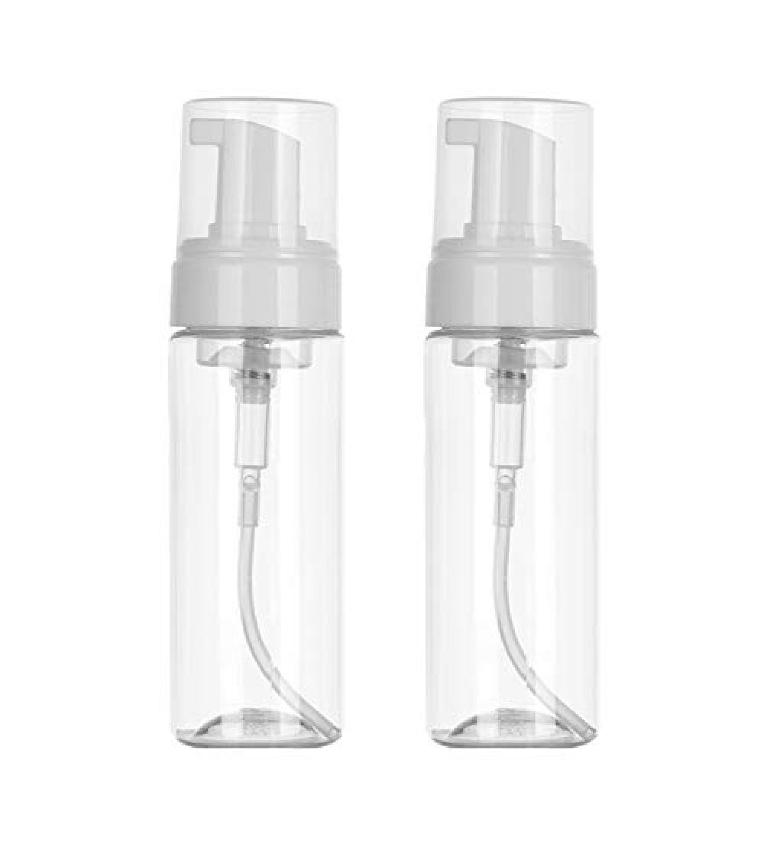 Beoncall 2Pcs Transparent Foam Pump Bottles - 200ml Travel Soap Dispenser Set - Buy Online on SooperMarket.com