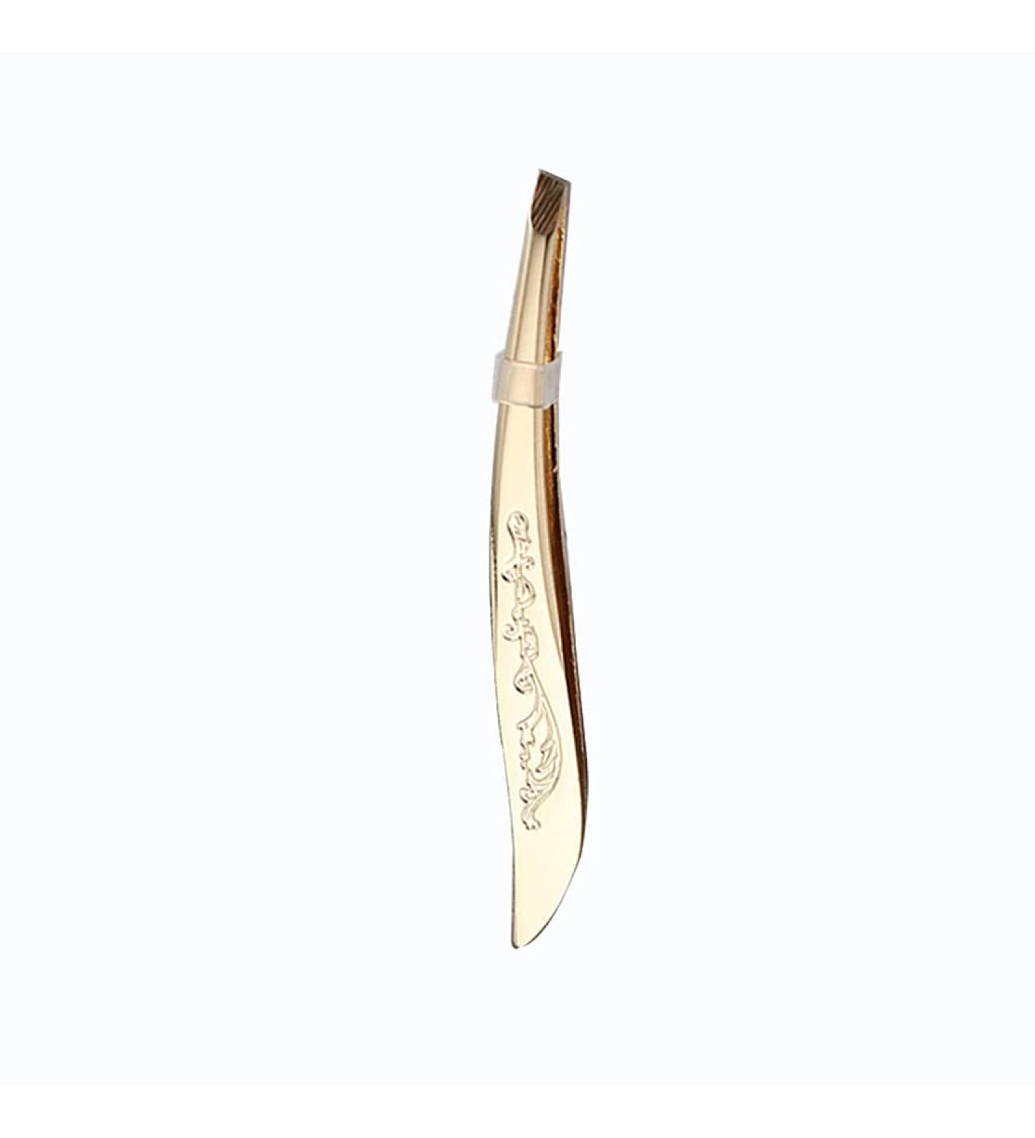 EODNSOFN Stainless Steel Eyebrow Tweezers | Gold/Silver Hair Removal Tool - Buy Online on SooperMarket.com
