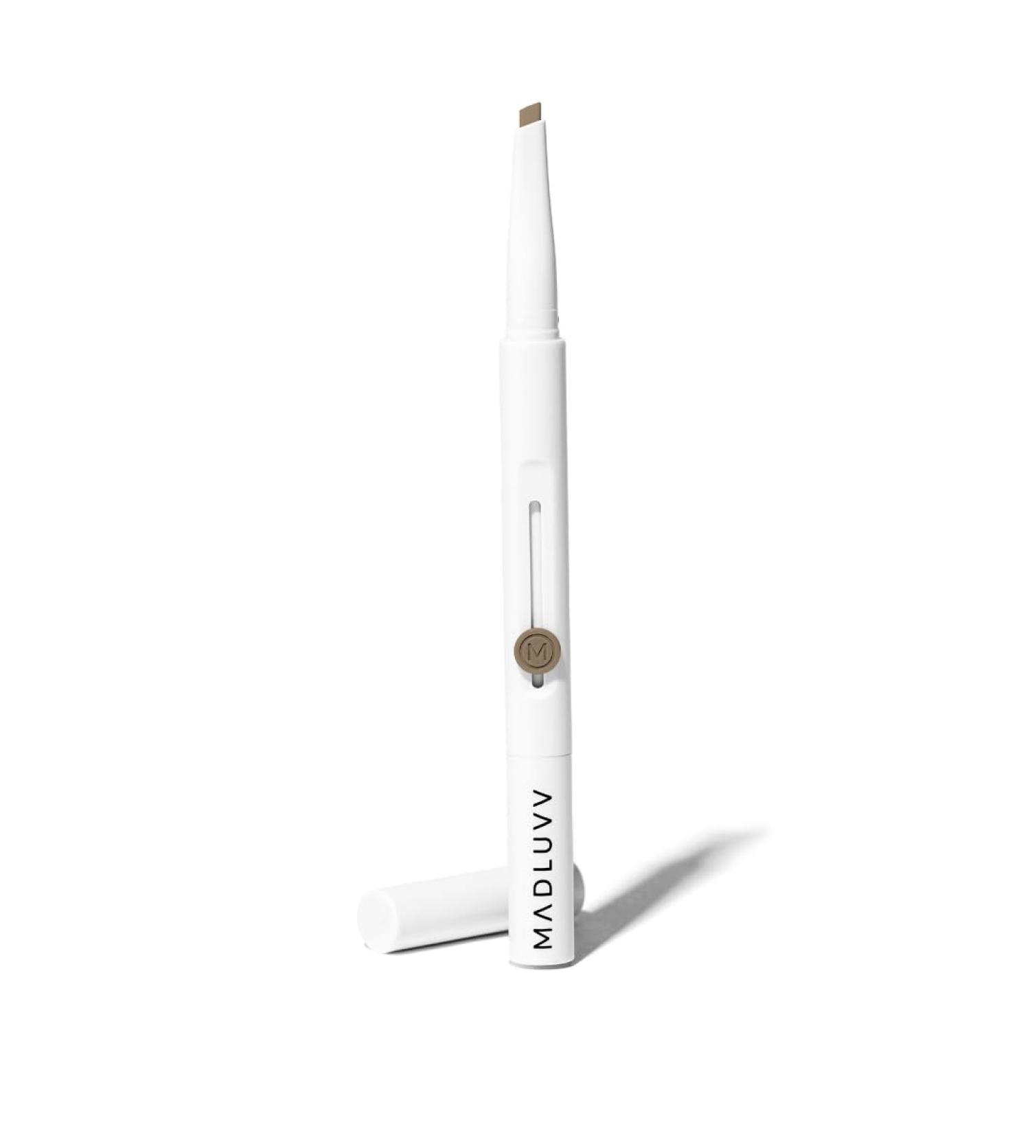MADLUVV Exacto Brow Pencil - Flawless Taupe Brows | Dual-Ended Design | Long-Lasting Precision & Blending Brush - Buy Online on SooperMarket.com