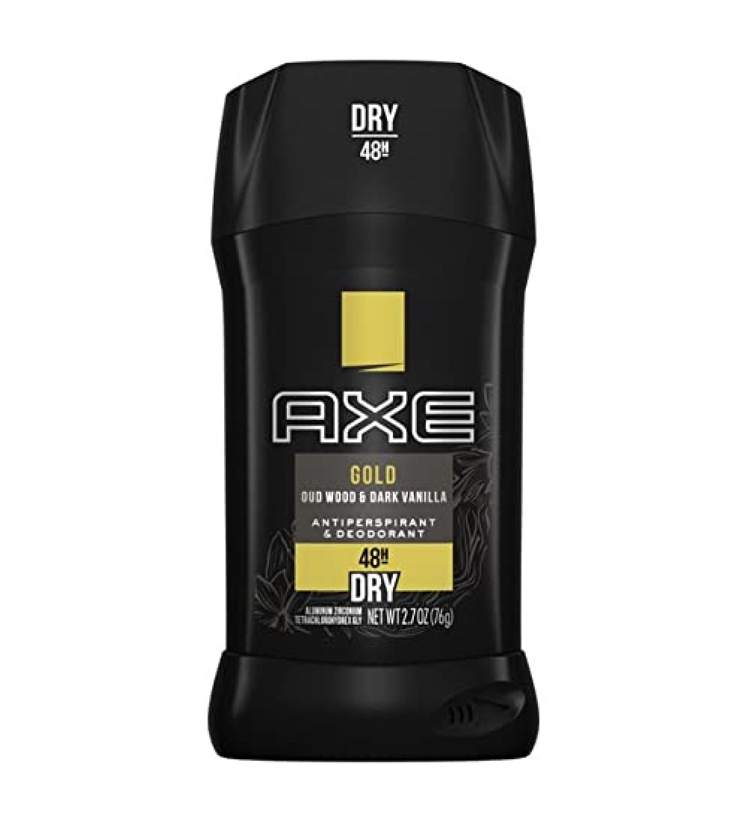 Axe Gold Oud Wood + Dark Vanilla Antiperspirant Deodorant Stick 2.7oz (Pack of 4) - Buy Online on SooperMarket.com