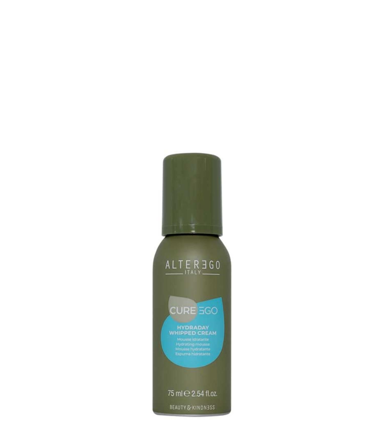 Alter Ego CUREGO Hydraday Whipped Cream - Leave on Conditioning Mousse | Ideal for Dry Scalp and Hair | Daily and Frequent Use 75 ml *New Packaging (2024)* 6.25 ml (Pack of 12)
