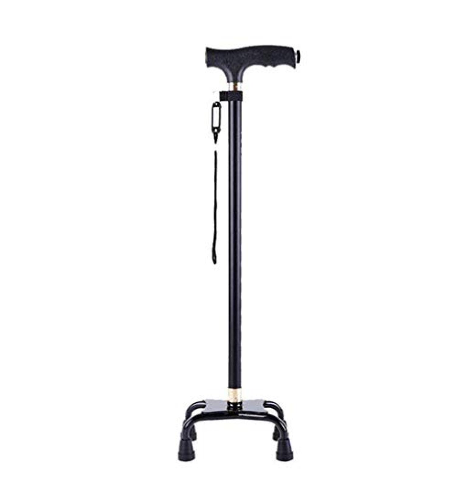 Lightweight Walking Stick with Wooden Ergonomic Handle Crutches 10 Adjustable for Men Women Arthritis Seniors Disabled Elderly Mobility Cane with 3 Legs Non-Slip Rotate - Buy Online on SooperMarket.com