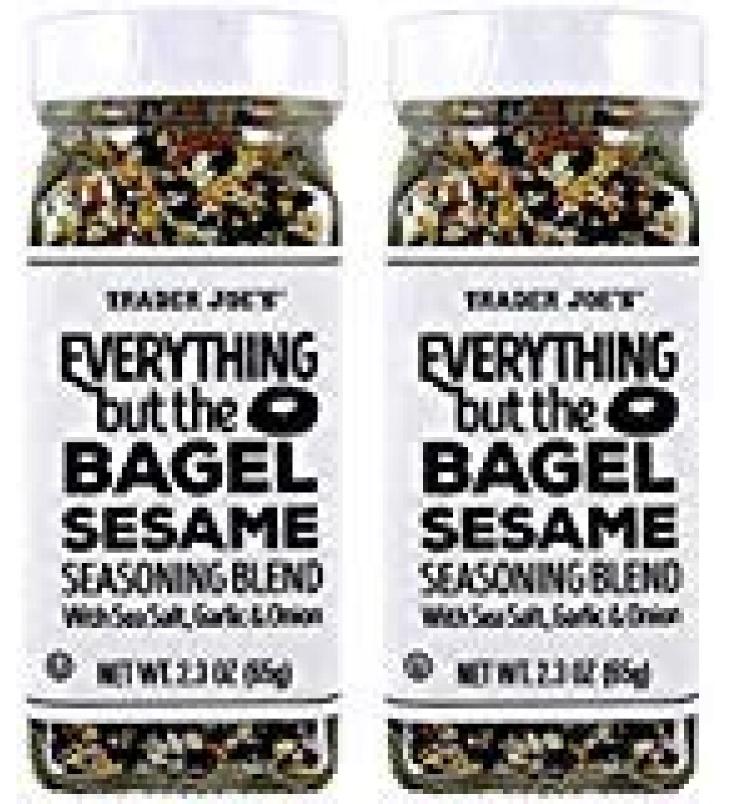 Trader Joe's Everything but the Bagel Sesame Seasoning Blend 2.3 oz (2 Pack) - Authentic Spice Mix for Cooking and Seasoning - Buy Online on SooperMarket.com