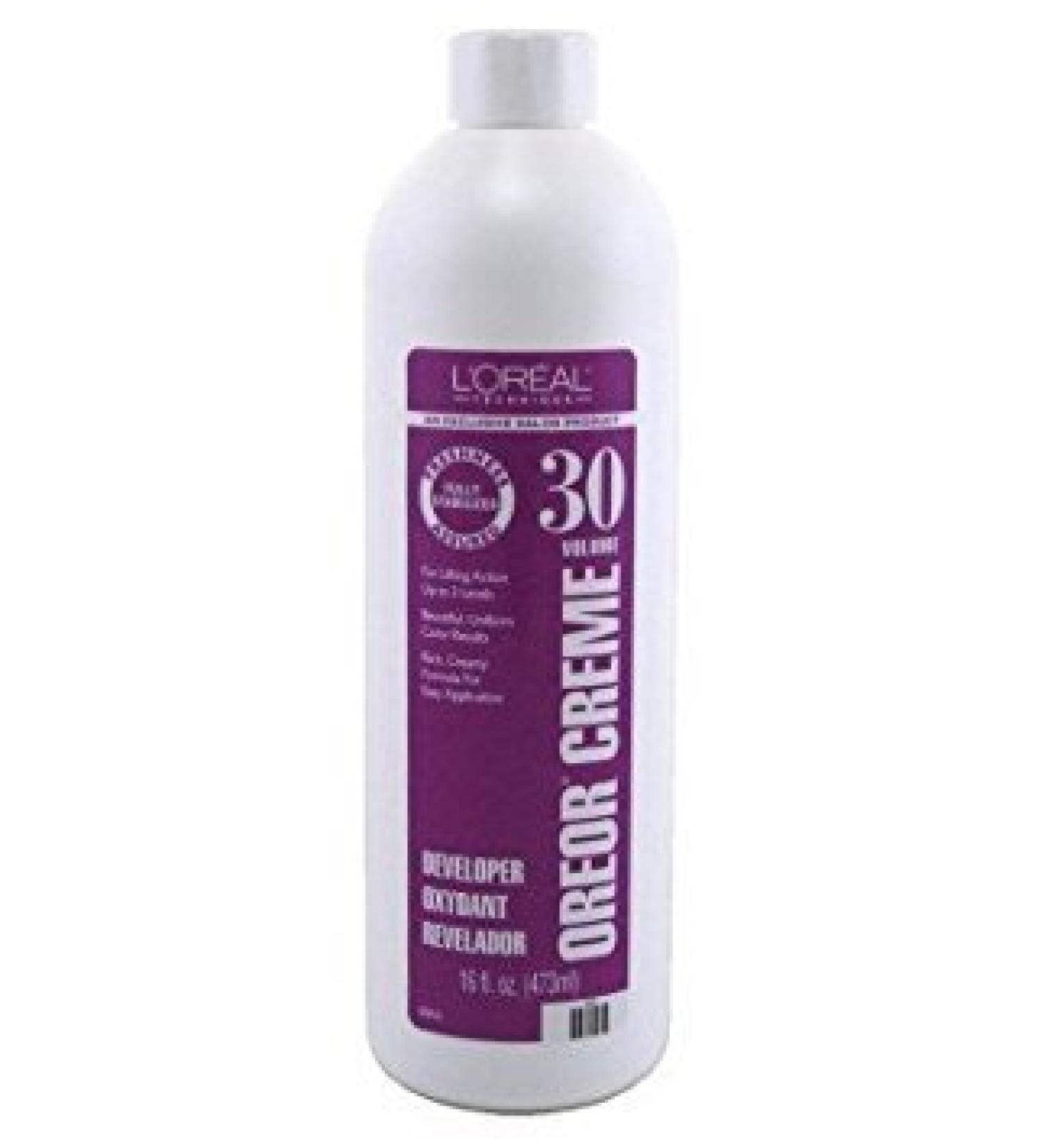 Loreal Oreor Creme 30 Volume Developer 16 Ounce (473ml) (3 Pack)