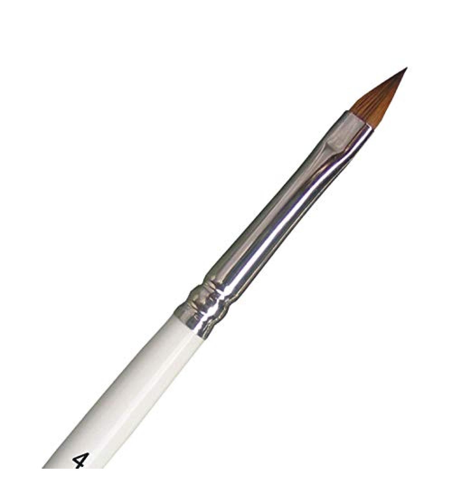 Gel brush cat tongue size.4 real hair brush red marten perfect for the gel structure on the fingernail modeling flat light spitzer gel brushes