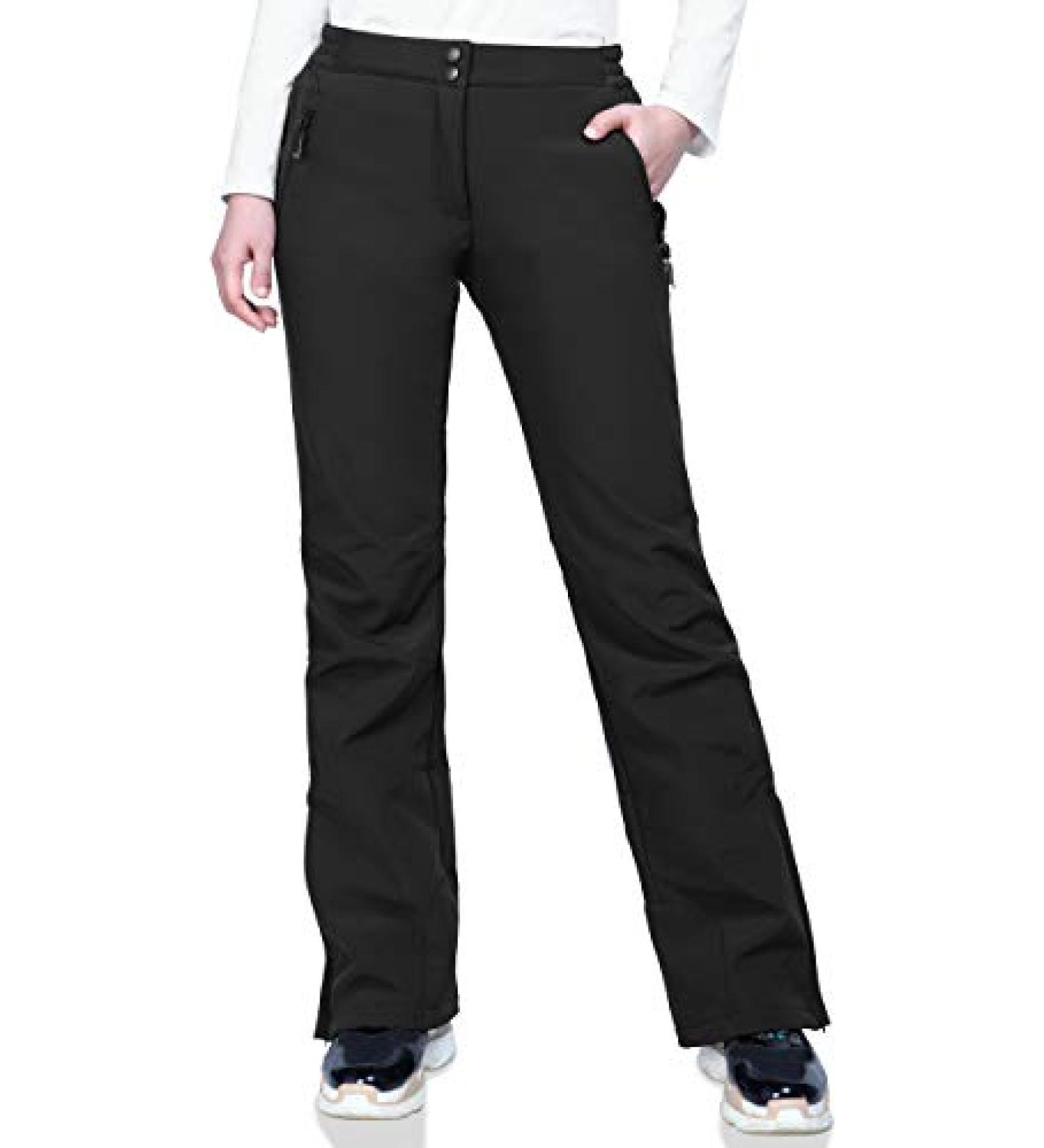 Outdoor Ventures Women's Snow Pants - Waterproof, Windproof, Insulated Ski Pants - Classic Black (Size 6, 31 Inseam) - New Version - Buy Online on SooperMarket.com