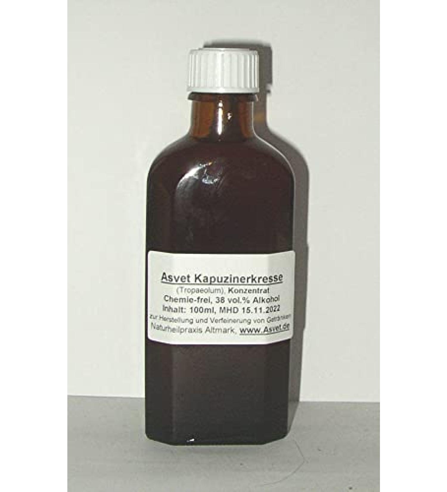 Asvet 100ml nasturtium tincture drops preparation without chemicals!