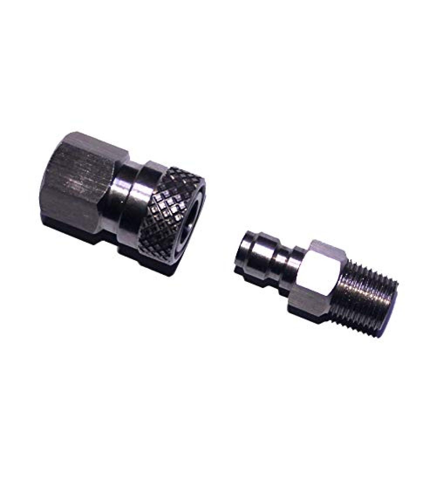 Outdoor Guy Paintball Quick Disconnect Set - Stainless-Steel Male & Female Q/D (1 PCS) - Buy Online on SooperMarket.com