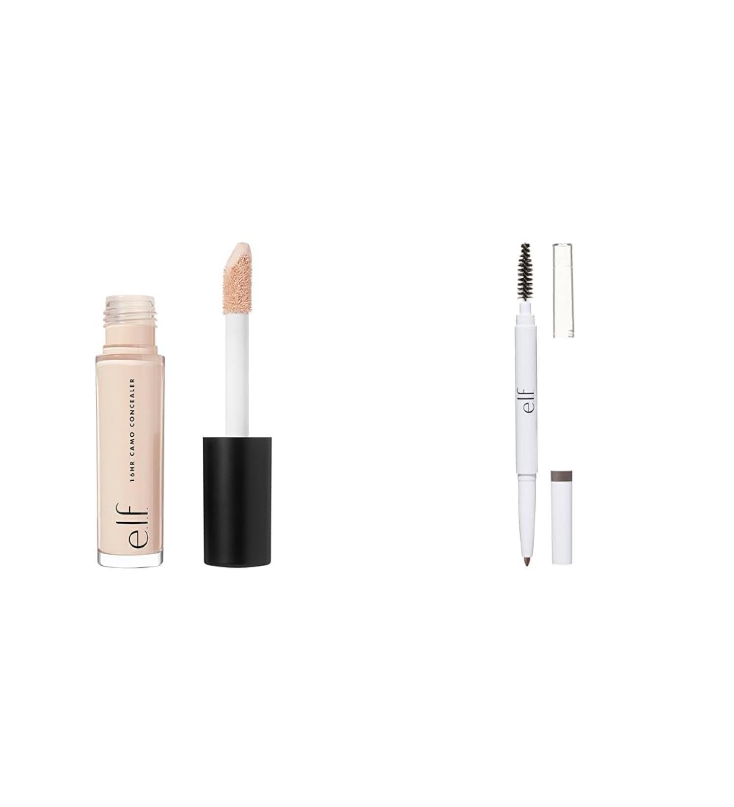 e.l.f. 16HR Camo Concealer (Light Ivory) + Instant Lift Brow Pencil (Neutral Brown) Light Ivory 6 ml (Pack of 1) Camo Concealer+ Brow Pencil - Buy Online on SooperMarket.com