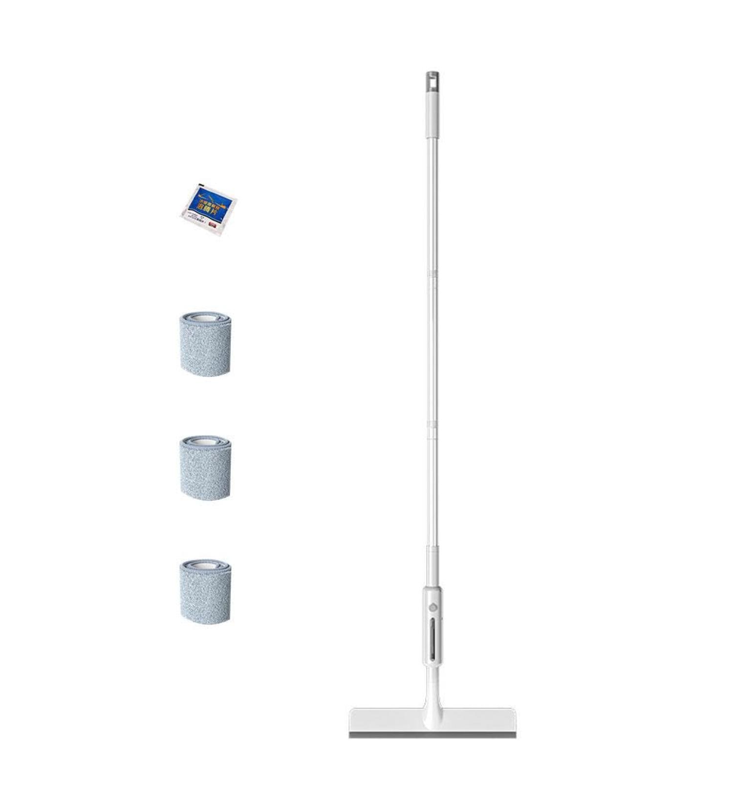 Squeegee For Window Cleaning with Spray and 3 Pads 2024 New Double Sided Spray Window Retractable Cleani Cleaner Spray Glass White 30cm panel - Buy Online on SooperMarket.com