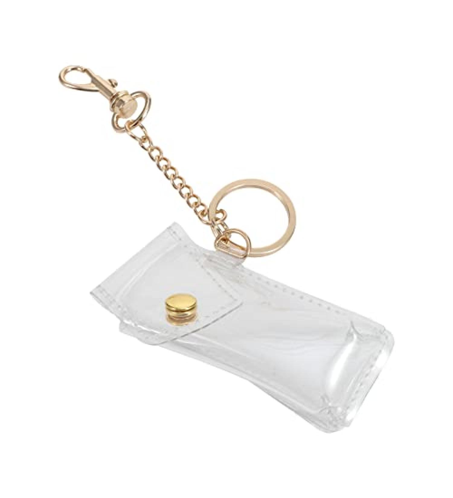 VALICLUD Clear Lipstick Chapstick Keychain - Key Fob Holder - Buy Online on SooperMarket.com