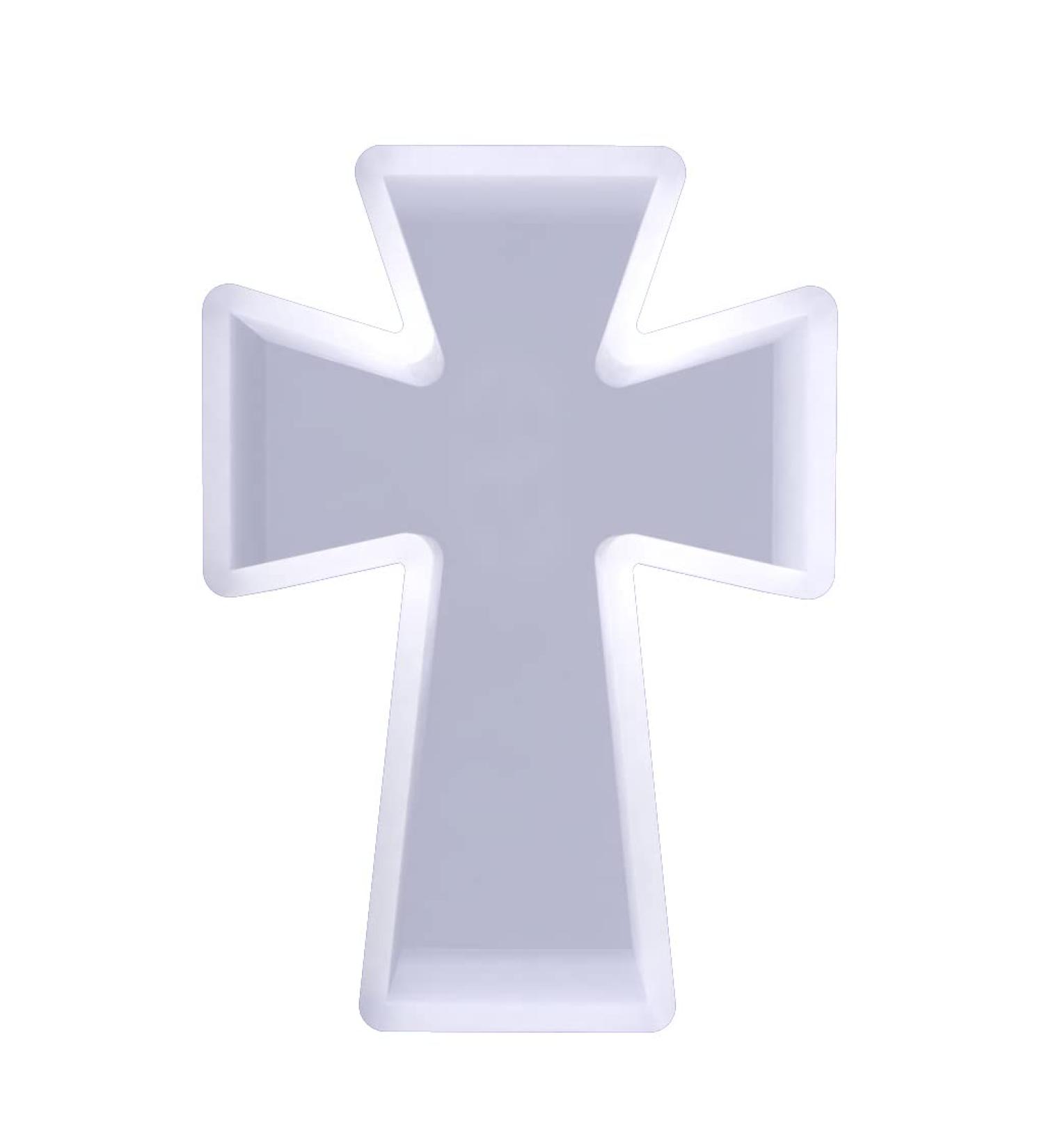 Cross Pendant Silicone Car Freshie Mold - Ideal for Aroma Beads, Soap, Resin, Candles | CFM004 - Buy Online on SooperMarket.com
