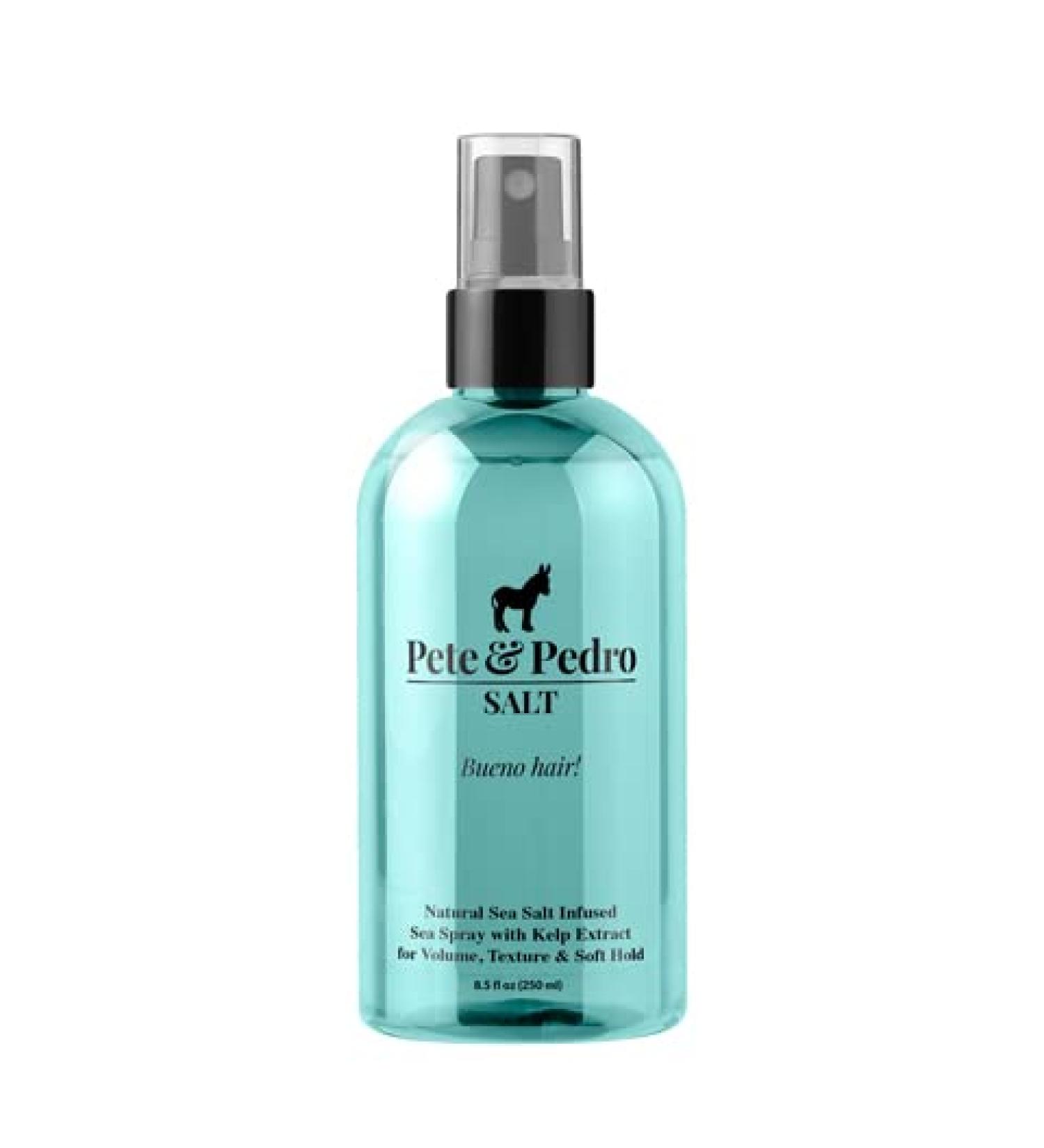 Pete & Pedro SALT - Natural Sea Salt Spray for Instant Thickness, Volume, Texture, and Light Hold | Shark Tank Featured | 8.5 oz - Men & Women - Buy Online on SooperMarket.com