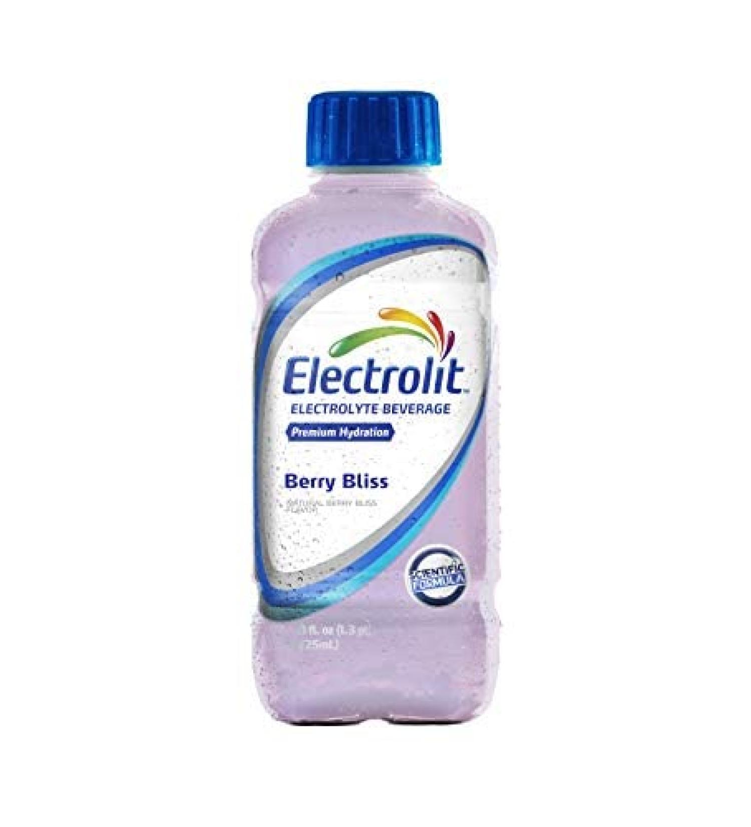 Electrolit Electrolyte Hydration & Recovery Drink, 21oz, Berry Bliss, 12 Pack