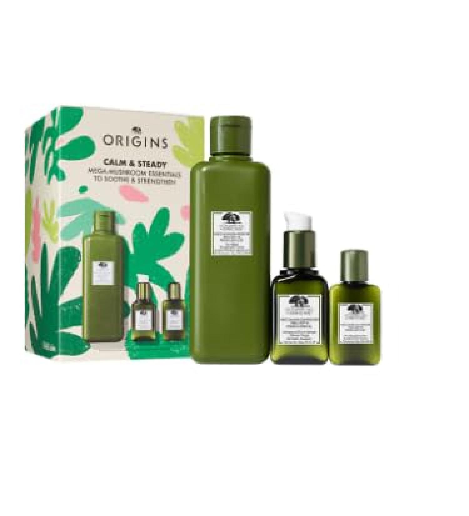 Origins Calm & Steady Mega-Mushroom Essentials | Soothe & Strengthen | International Shipping Available - Buy Online on SooperMarket.com