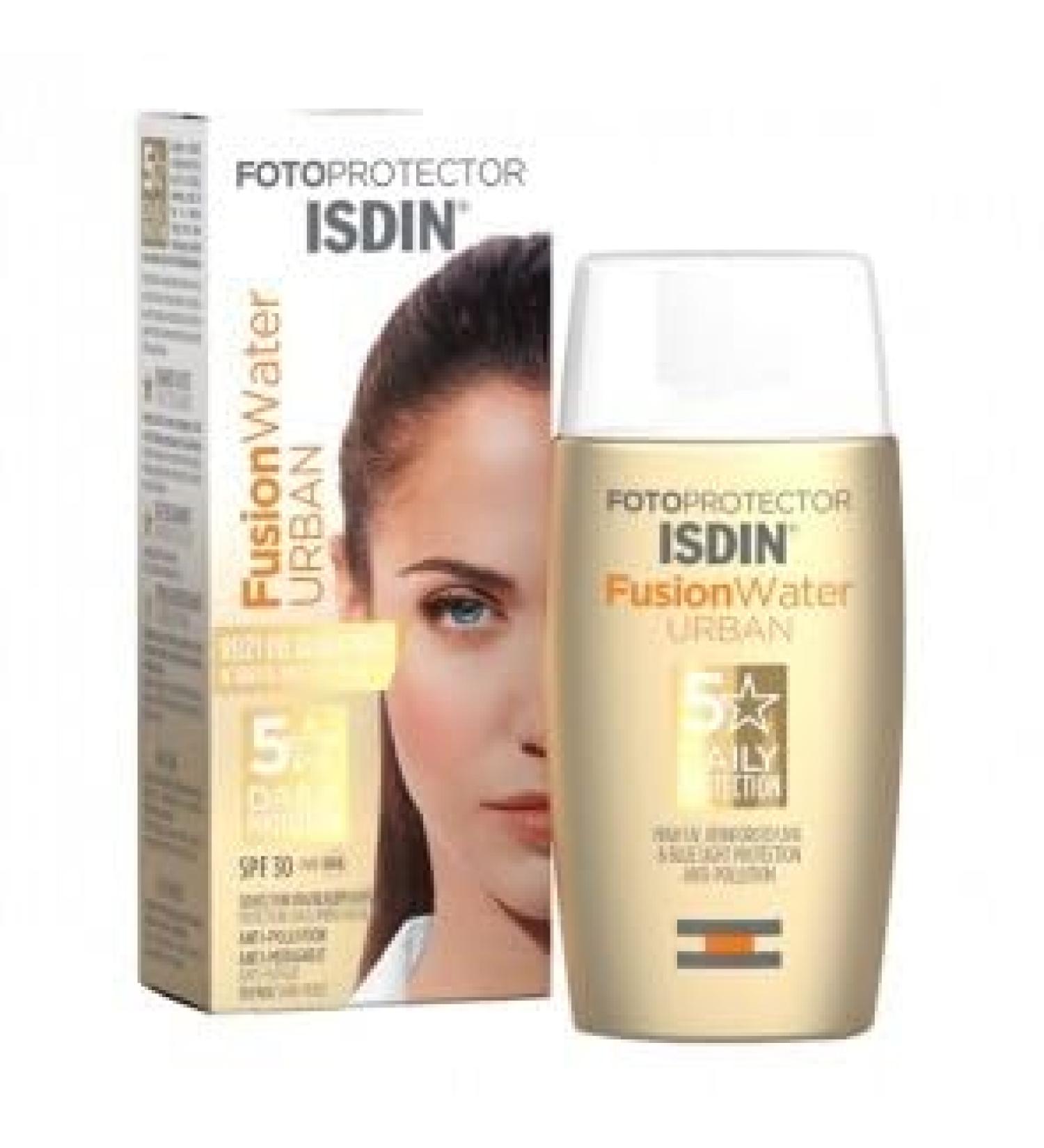 ISDIN FUSION WATER URBAN SPF 30 50 ML URBAN PROTECTOR 5 PACKS