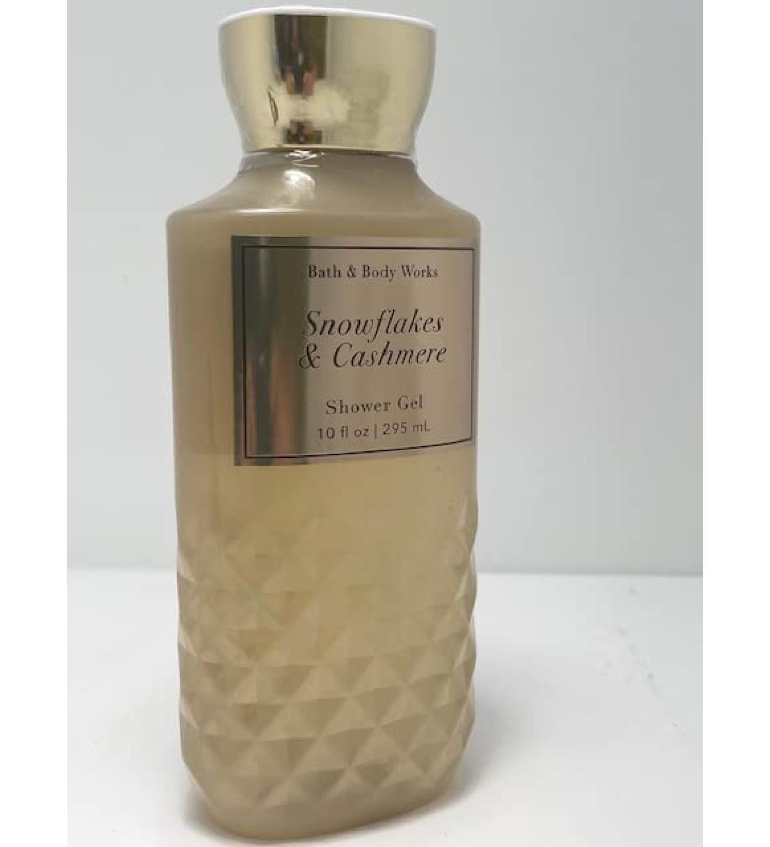 Bath and Body Works Snowflakes & Cashmere Shower Gel 10oz - Aloe & Vitamin E - Full Size Diamond Plate Bottle - Buy Online on SooperMarket.com