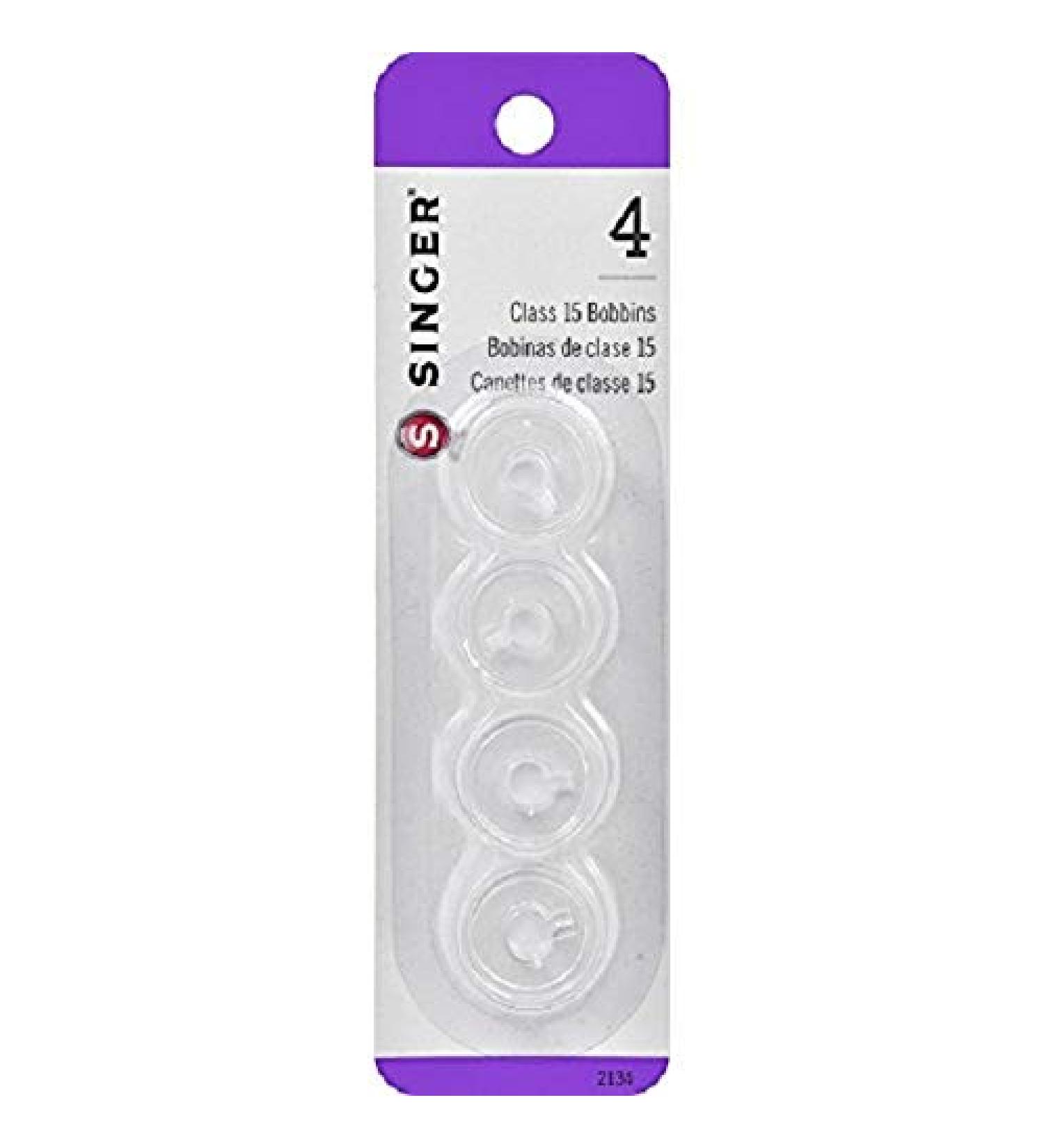 Singer Class 15 Transparent Bobbins - 4 Count, 1 Pack - Buy Online on SooperMarket.com
