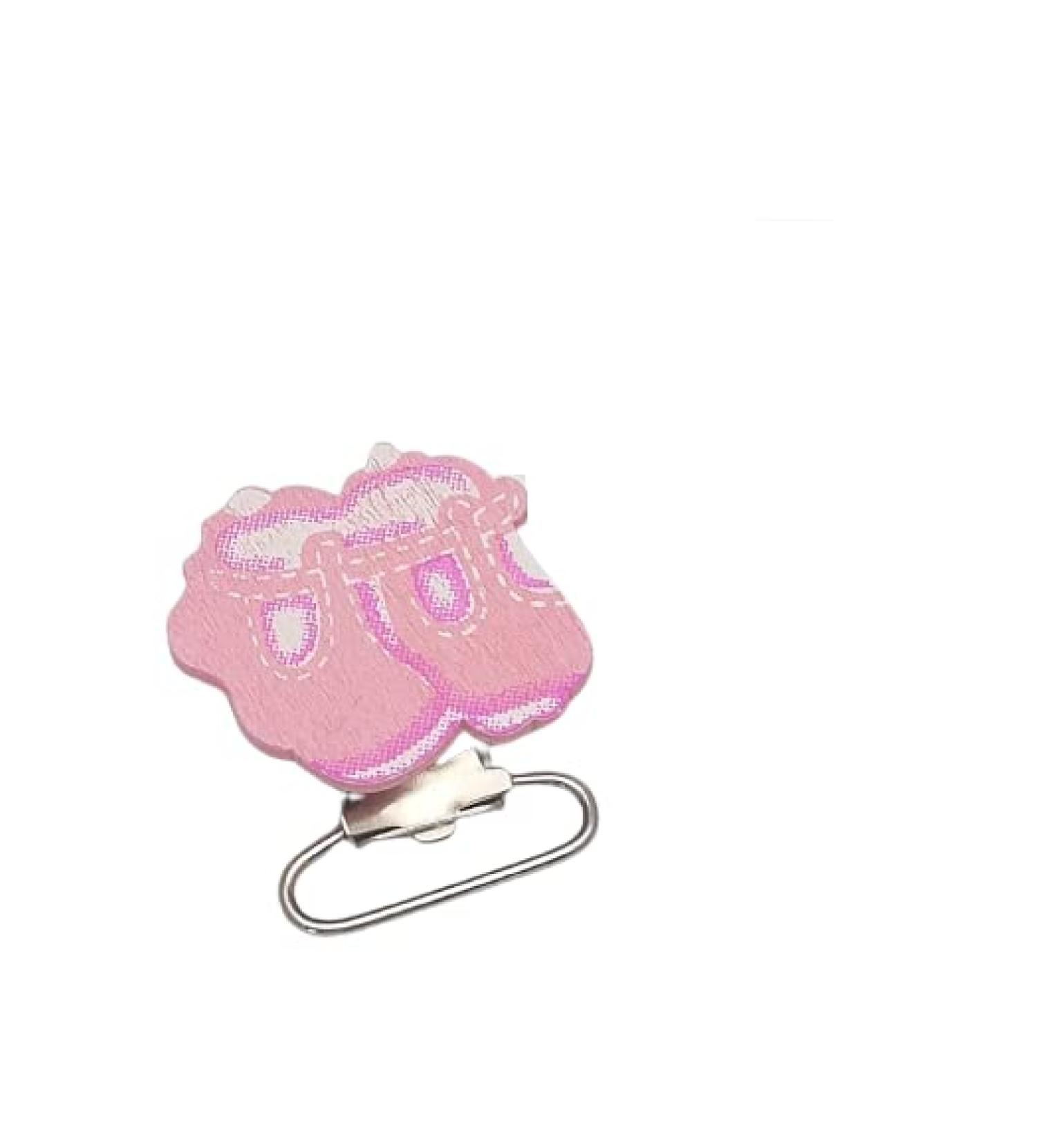 knbo 1 x Clip Baby Shoes 3.5 cm pink for pacifier chains suspenders pendants and much more NEW & OVP