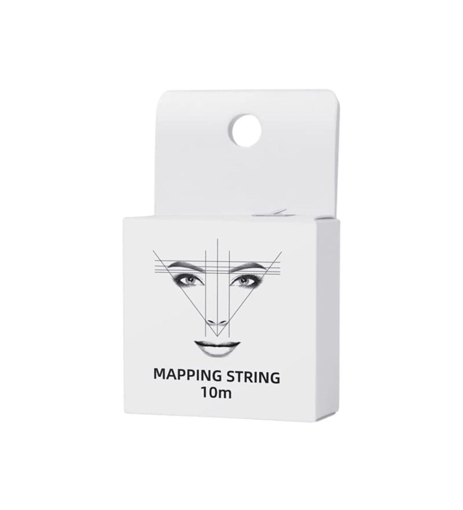 Premium White Eyebrow Mapping String for Microblades - 10M Ink-Containing String for Straight Lines and Precise Positioning - Buy Online on SooperMarket.com