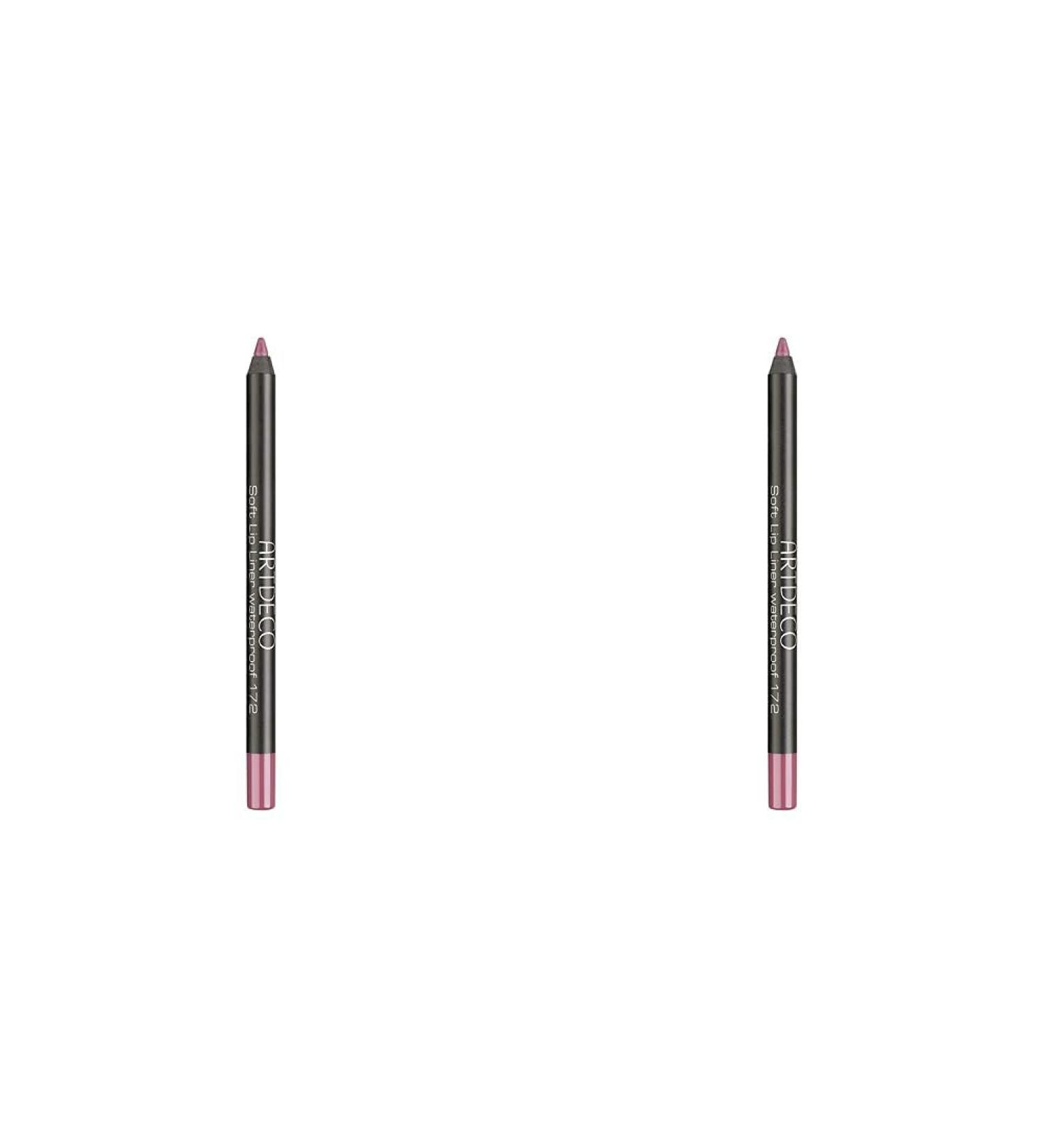 ARTDECO Soft Lipliner Waterproof - Long-Lasting Cool Mauve Lip Liner - Pack of 2 (1.2 g each) | International Shipping Available - Buy Online on SooperMarket.com