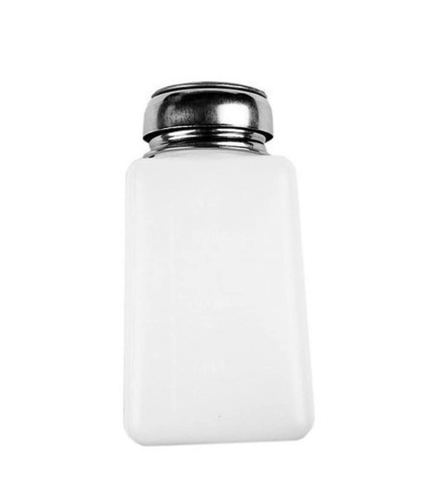 1PC 200ML Push Down Dispenser Nail Polish Remover Pump Empty Bottle Alcohol Liquid Press Pumping Dispenser One Touch Metal Liquid Dispenser For Nail Art - Buy Online on SooperMarket.com