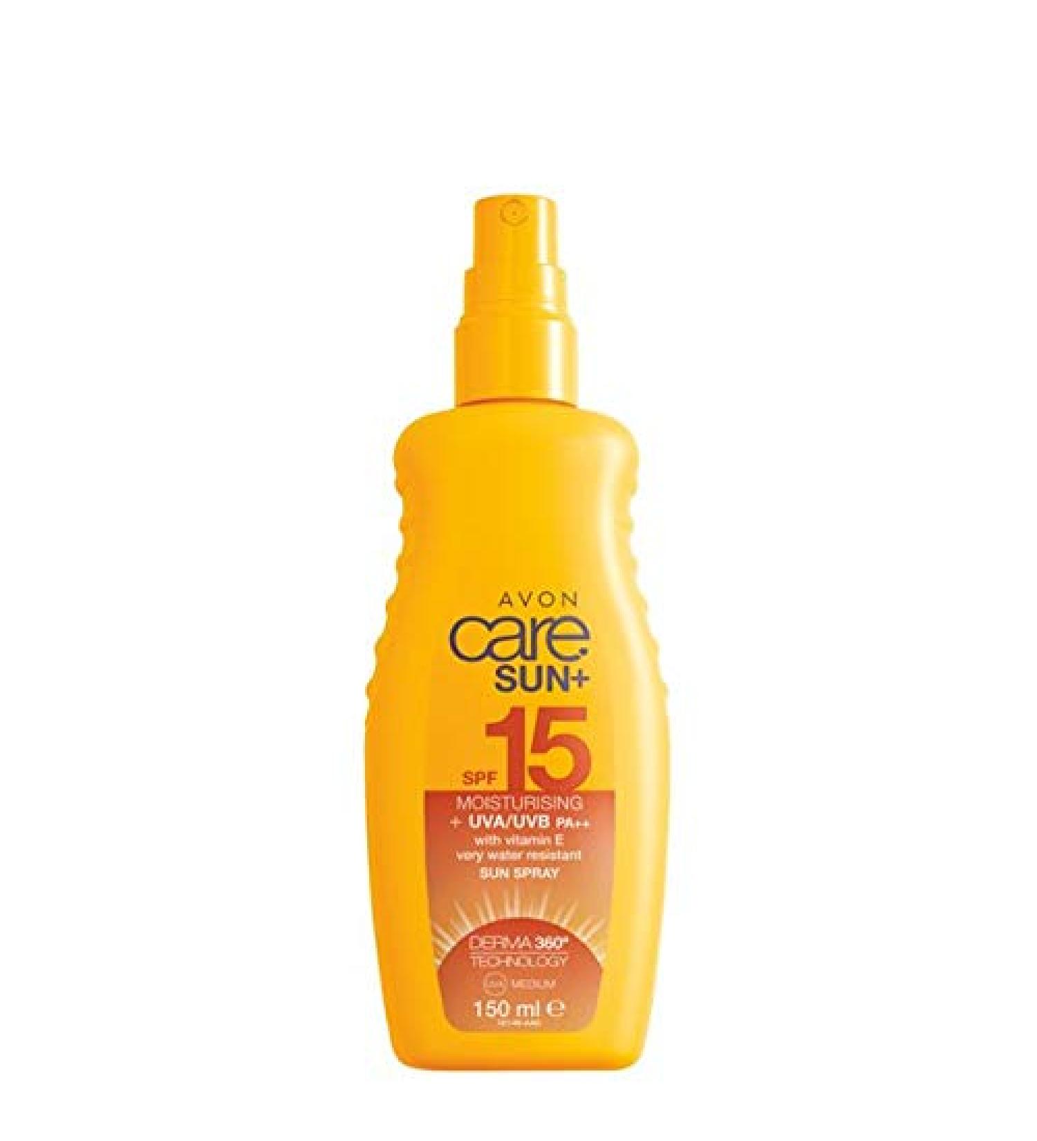 AVON Care Sun+ Moisturizing Sunscreen Spray SPF 15 *NEW*OVP*