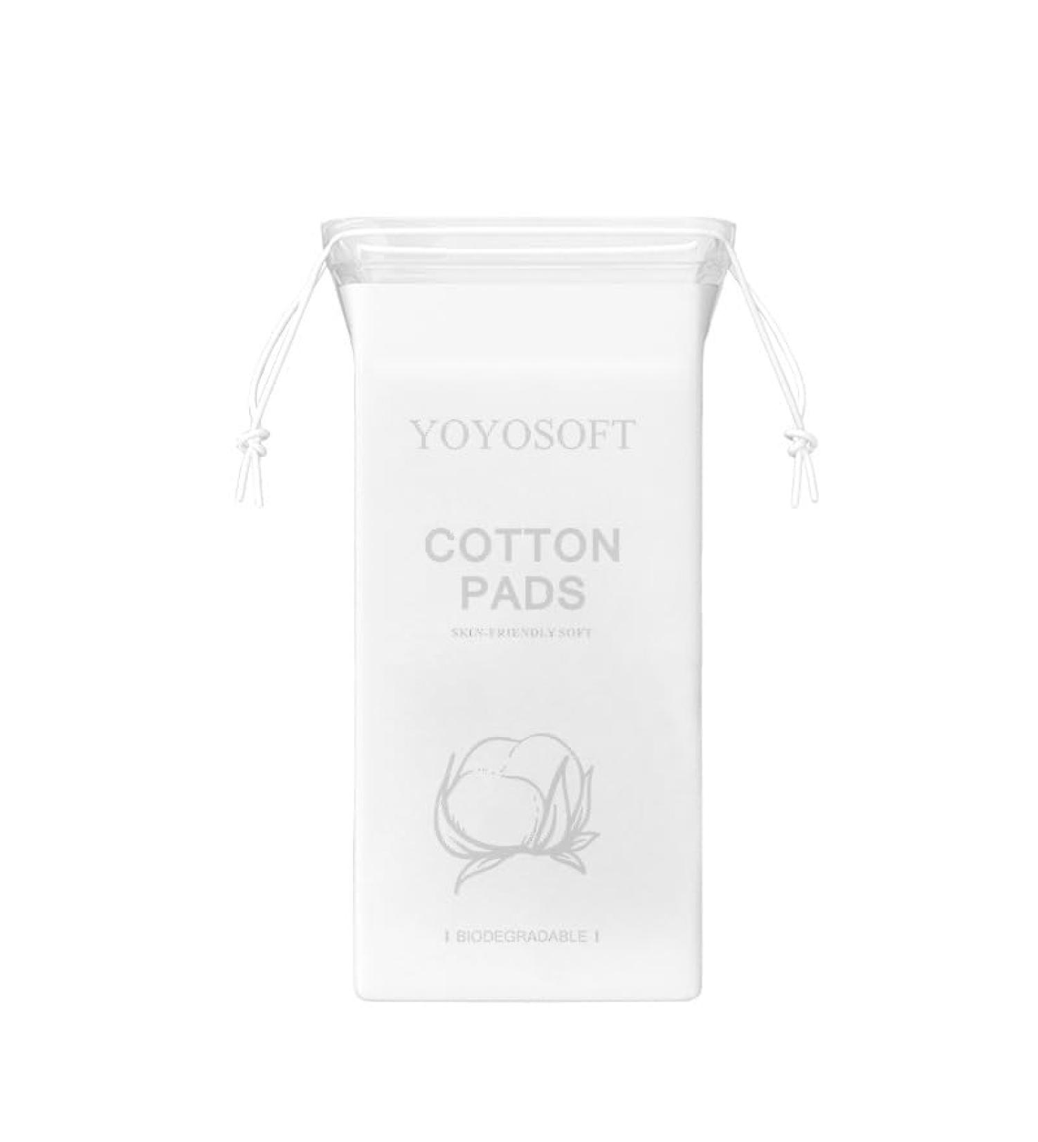 Stretchable Cosmetic Cotton Pads - 100 Pcs | Soft Lint-Free Makeup Remover & Facial Cleansing | 100% Natural Plant Cotton - Buy Online on SooperMarket.com
